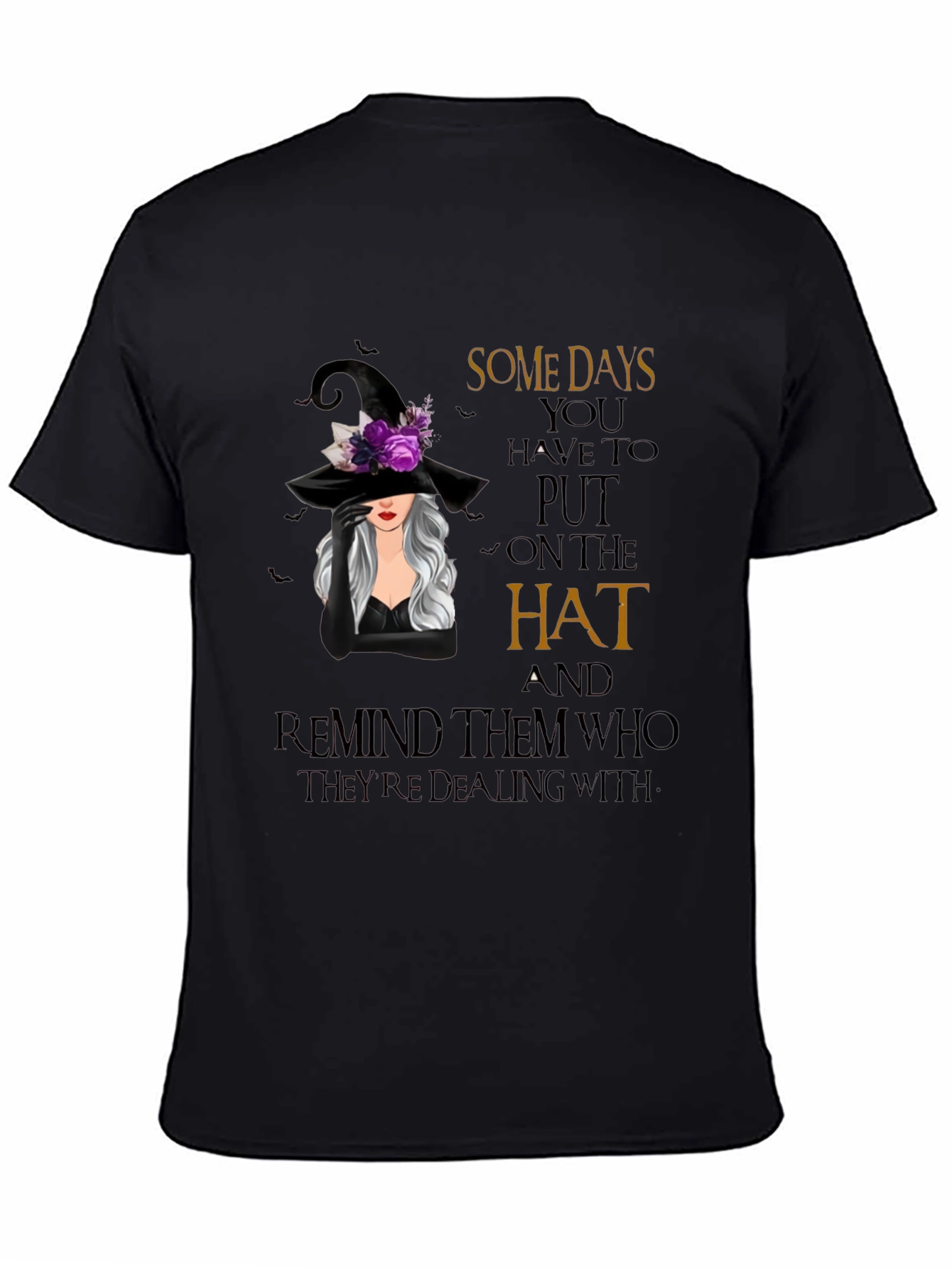 Witch Hat Graphic T-Shirt - Spooky Season Apparel