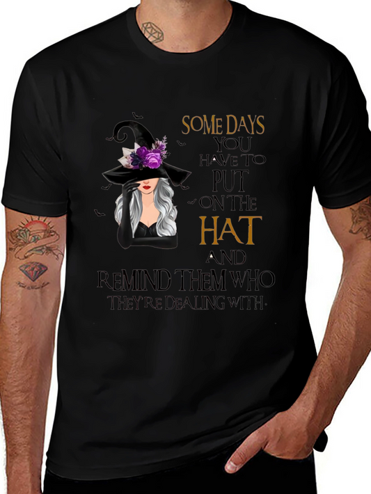 Witch Hat Graphic T-Shirt - Spooky Season Apparel