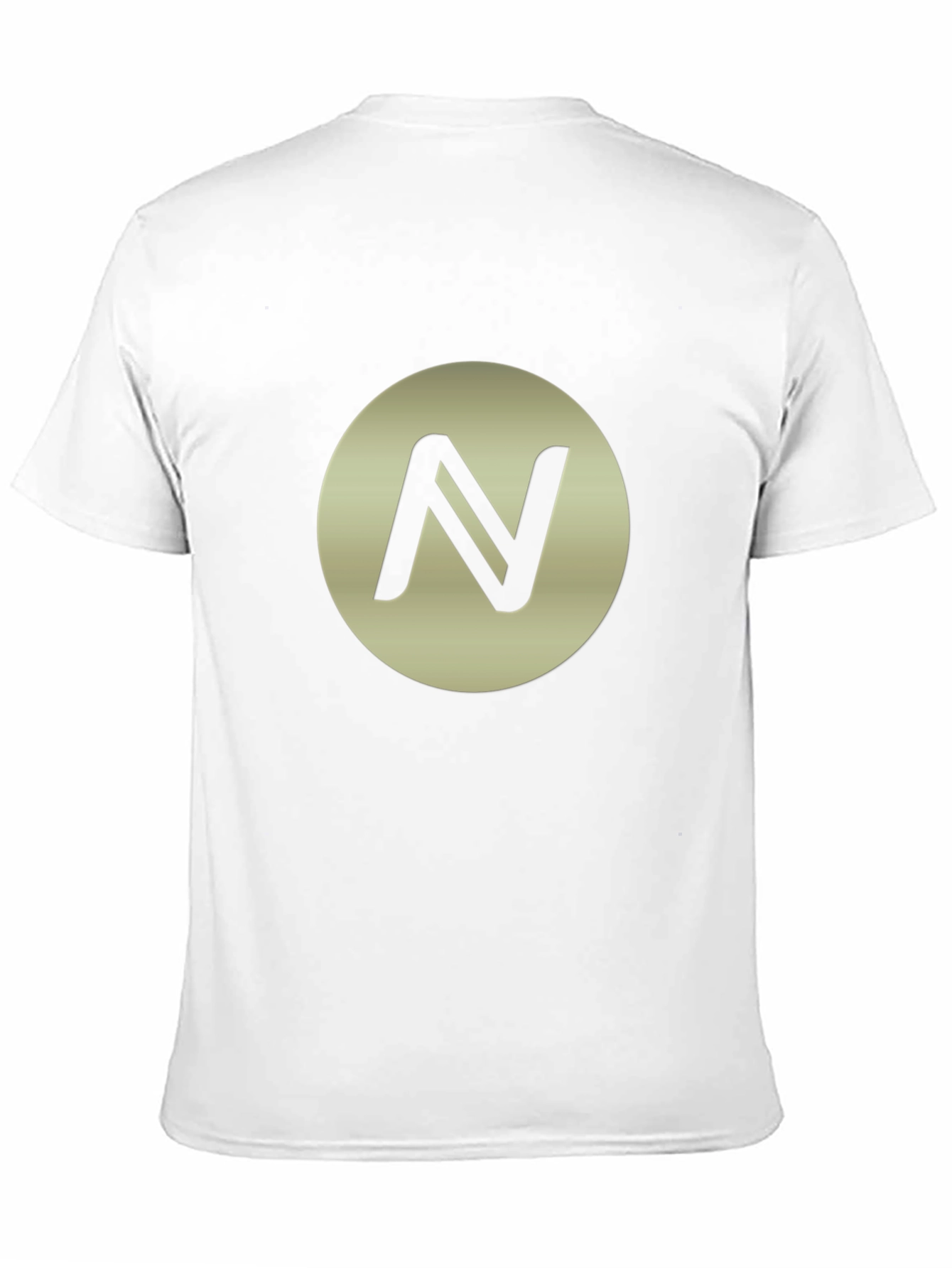 Modern Black Tee with Circle N Design