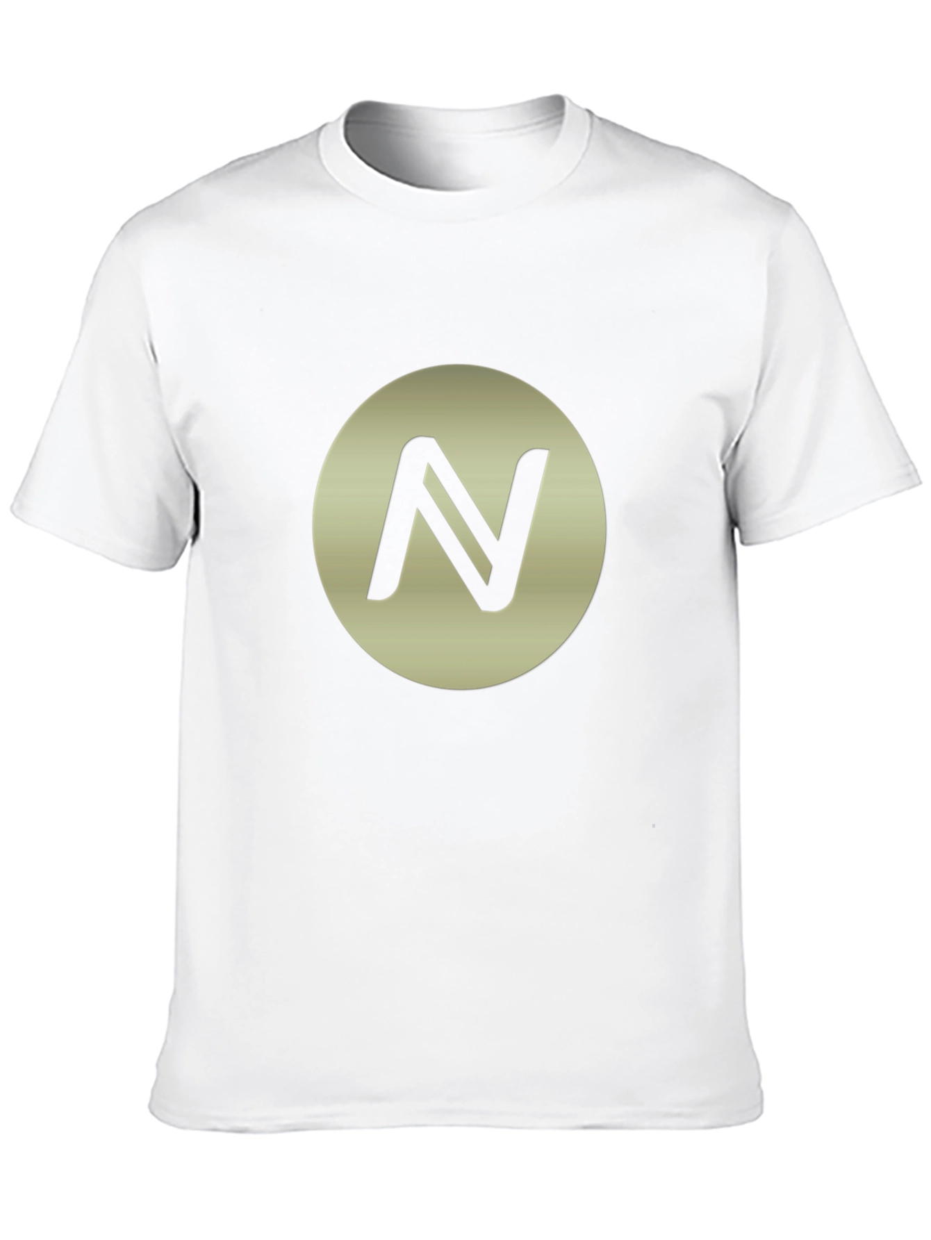 Modern Black Tee with Circle N Design