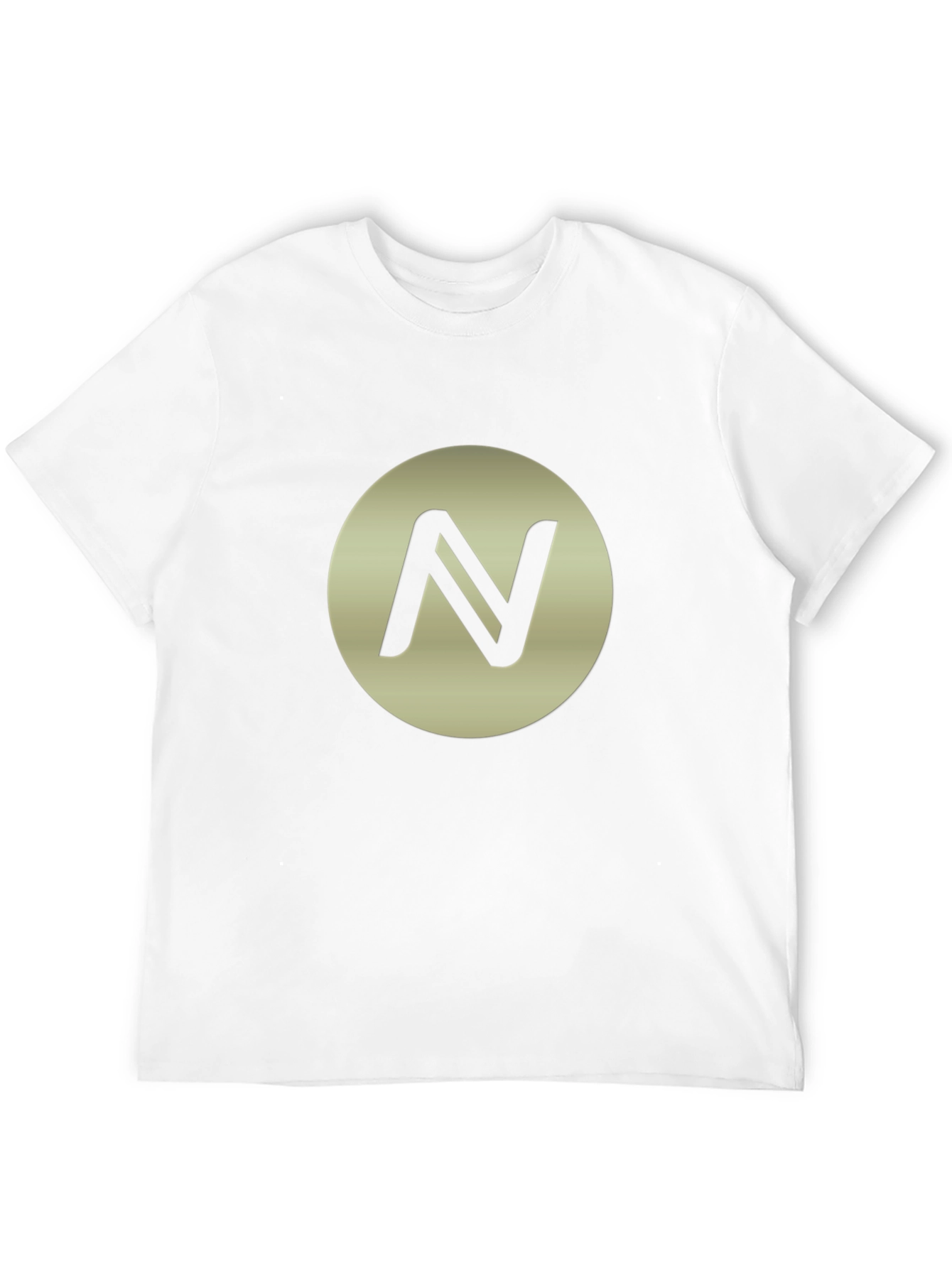 Modern Black Tee with Circle N Design