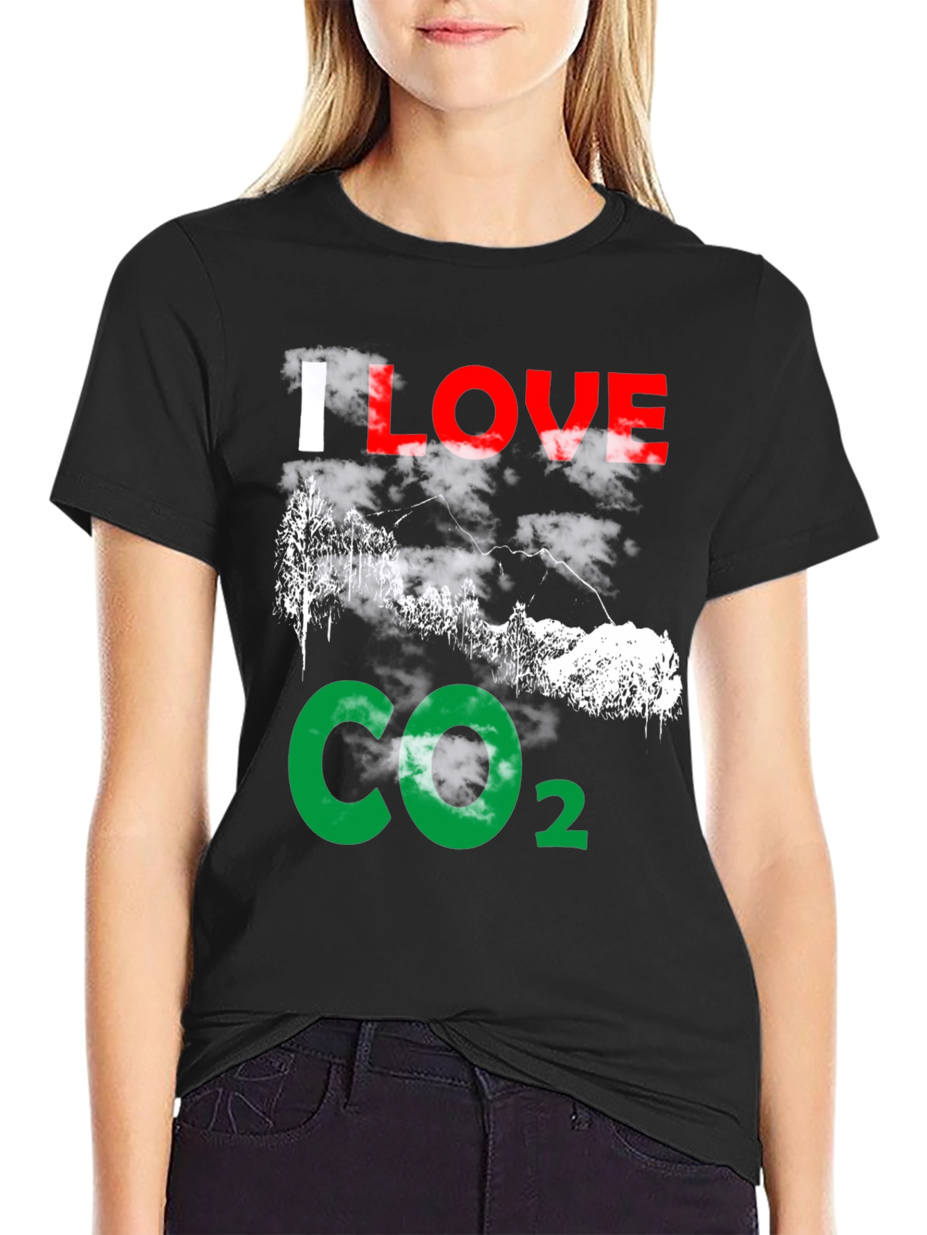 I Love CO2 T-Shirt - Environmental Statement Tee