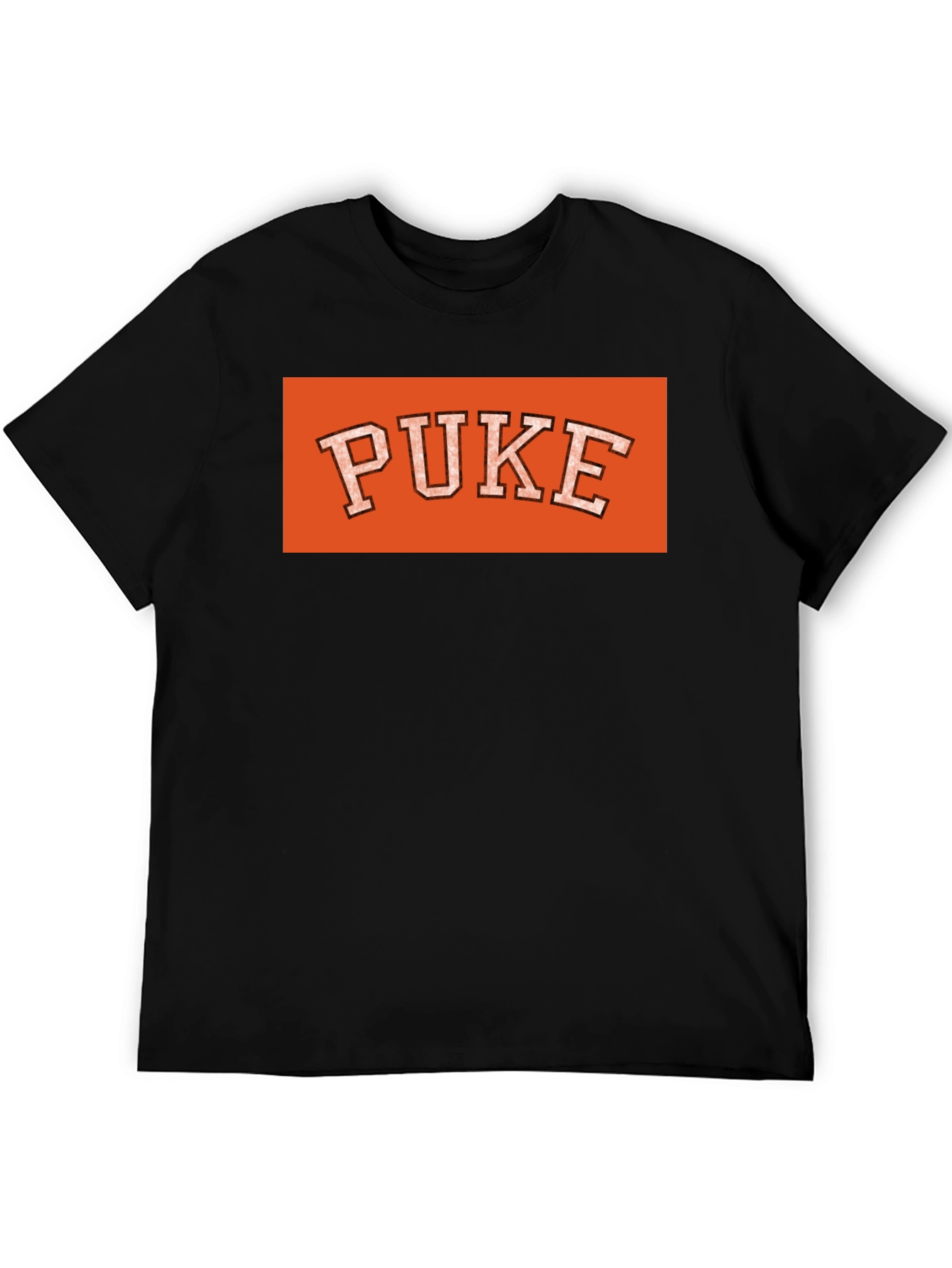 Orange PUKE Graphic Tee