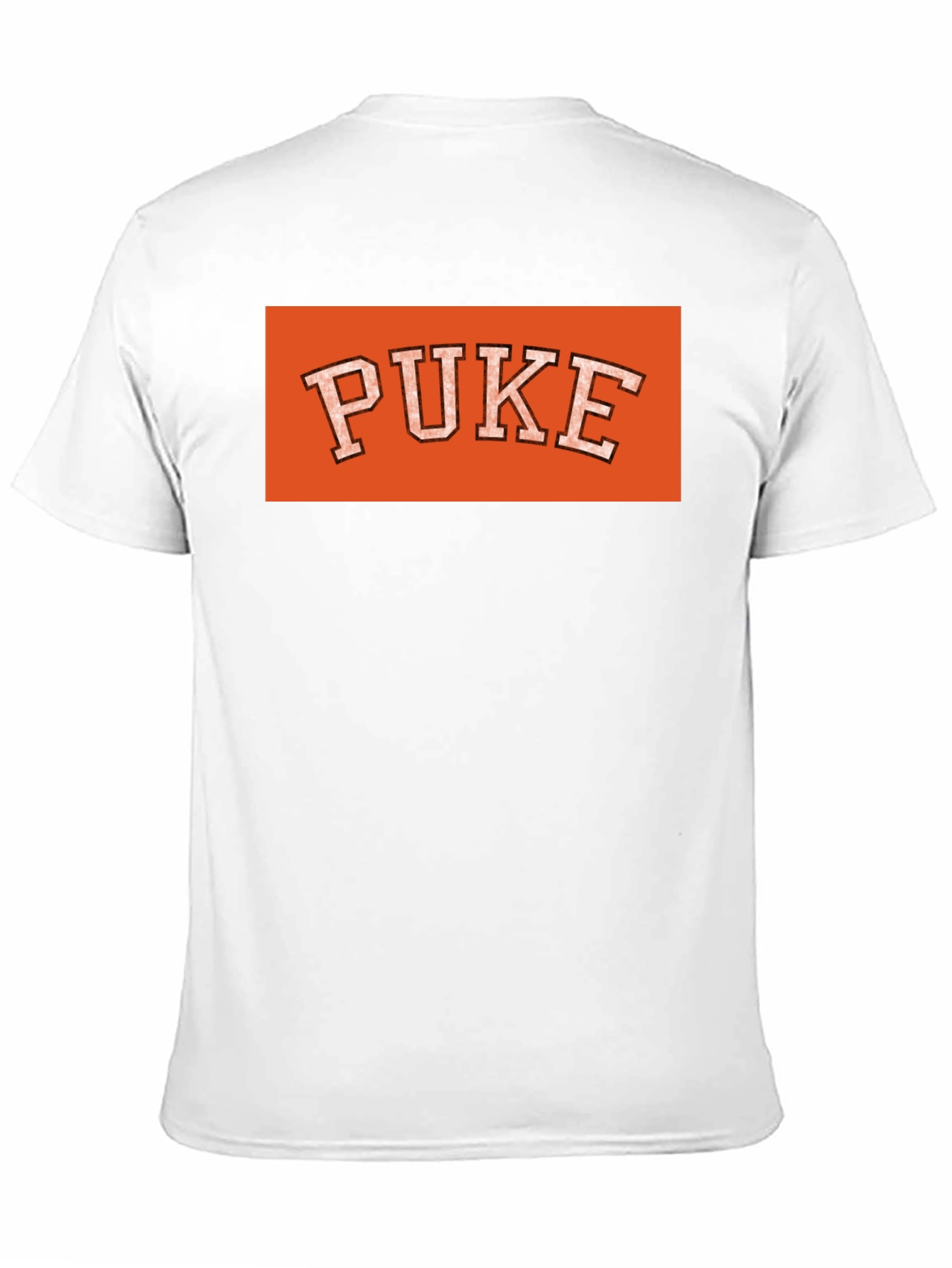 Orange PUKE Graphic Tee