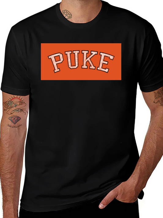 Orange PUKE Graphic Tee