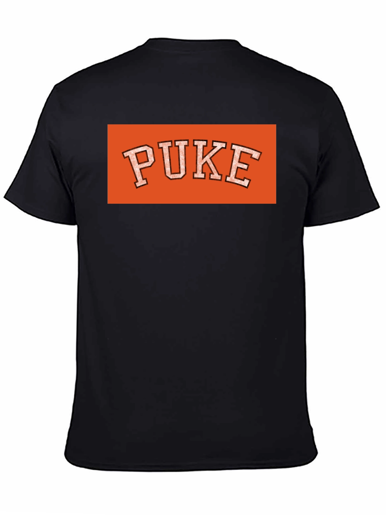 Orange PUKE Graphic Tee