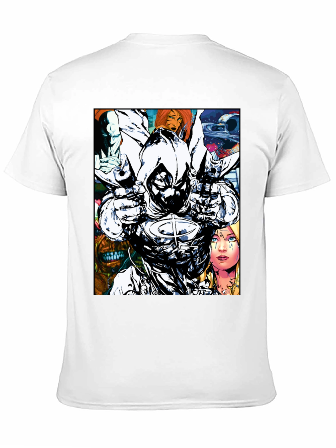 Moon Knight Graphic T-Shirt: Bold Comic Book Style