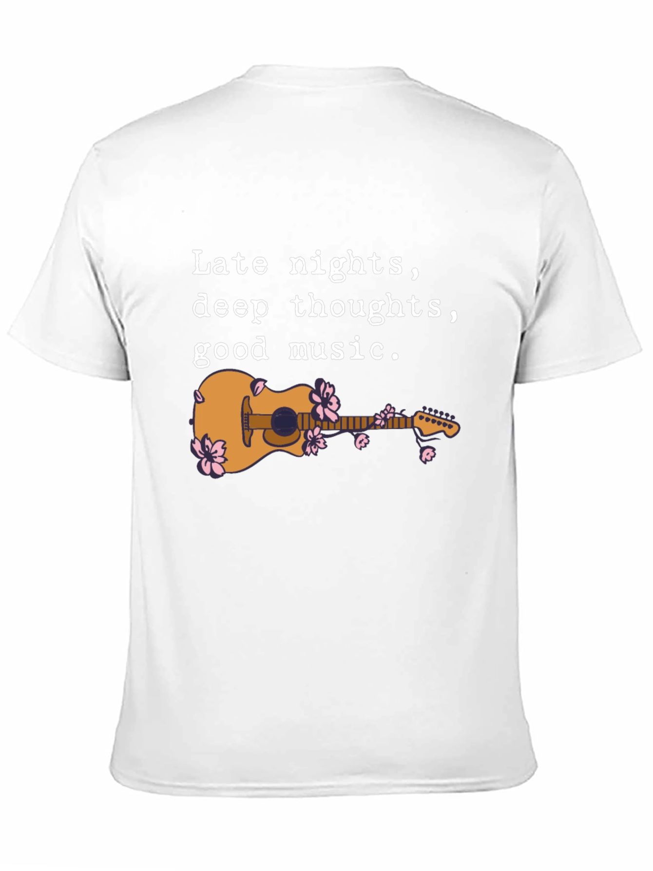 Late Night Guitar Graphic Tee - Black