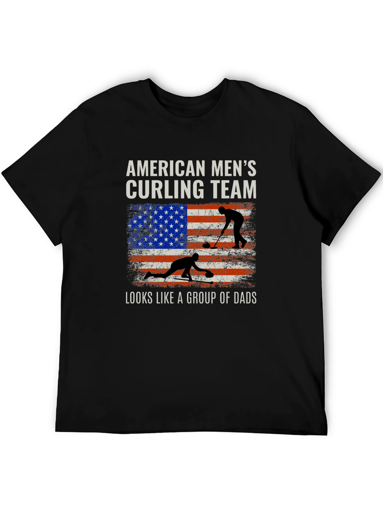 American Mens Curling Team T-Shirt