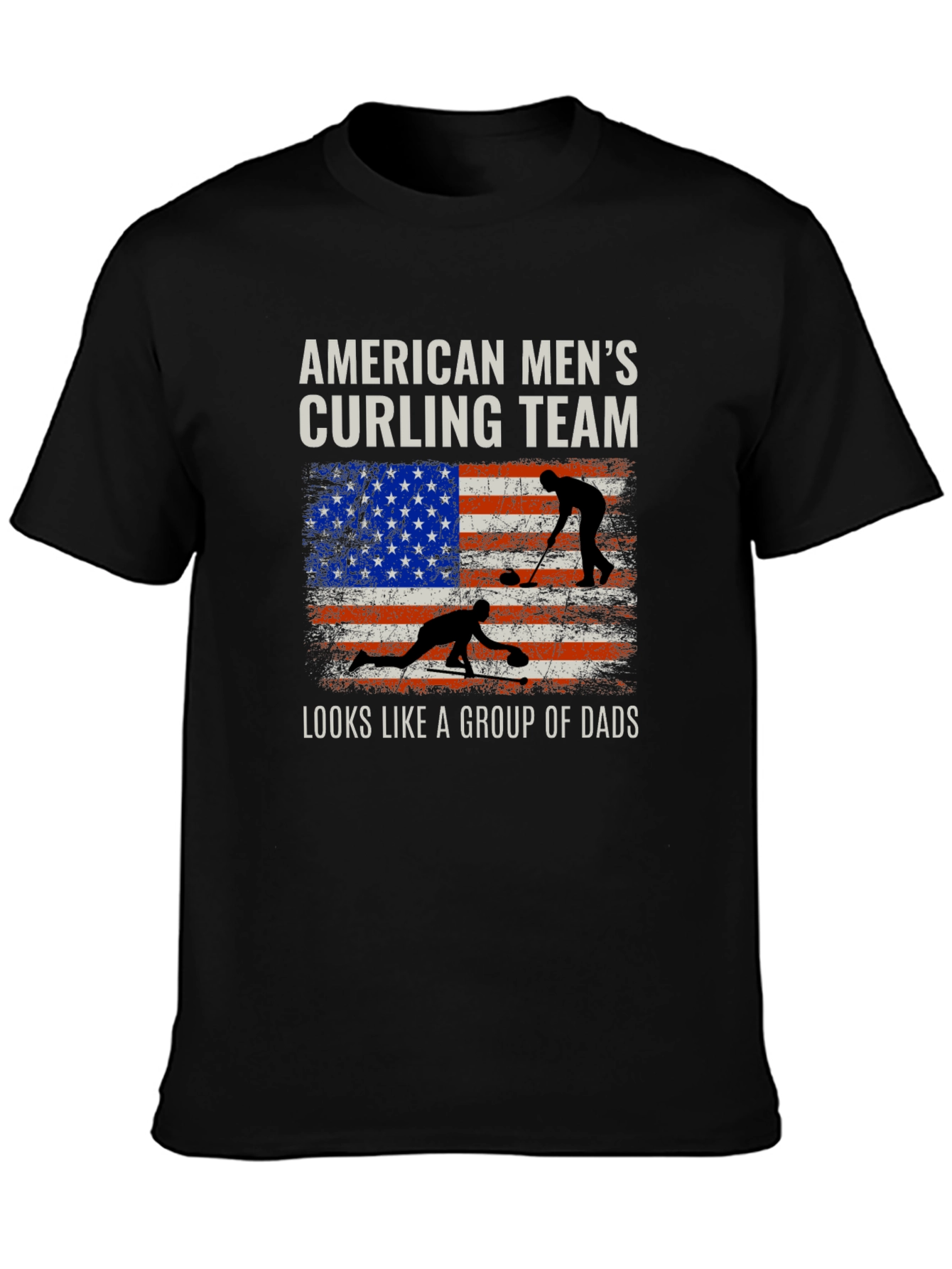 American Mens Curling Team T-Shirt