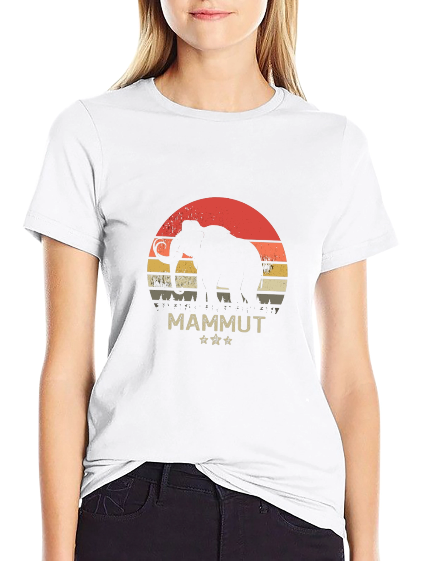 Mammut T-Shirt Retro Elephant Graphic