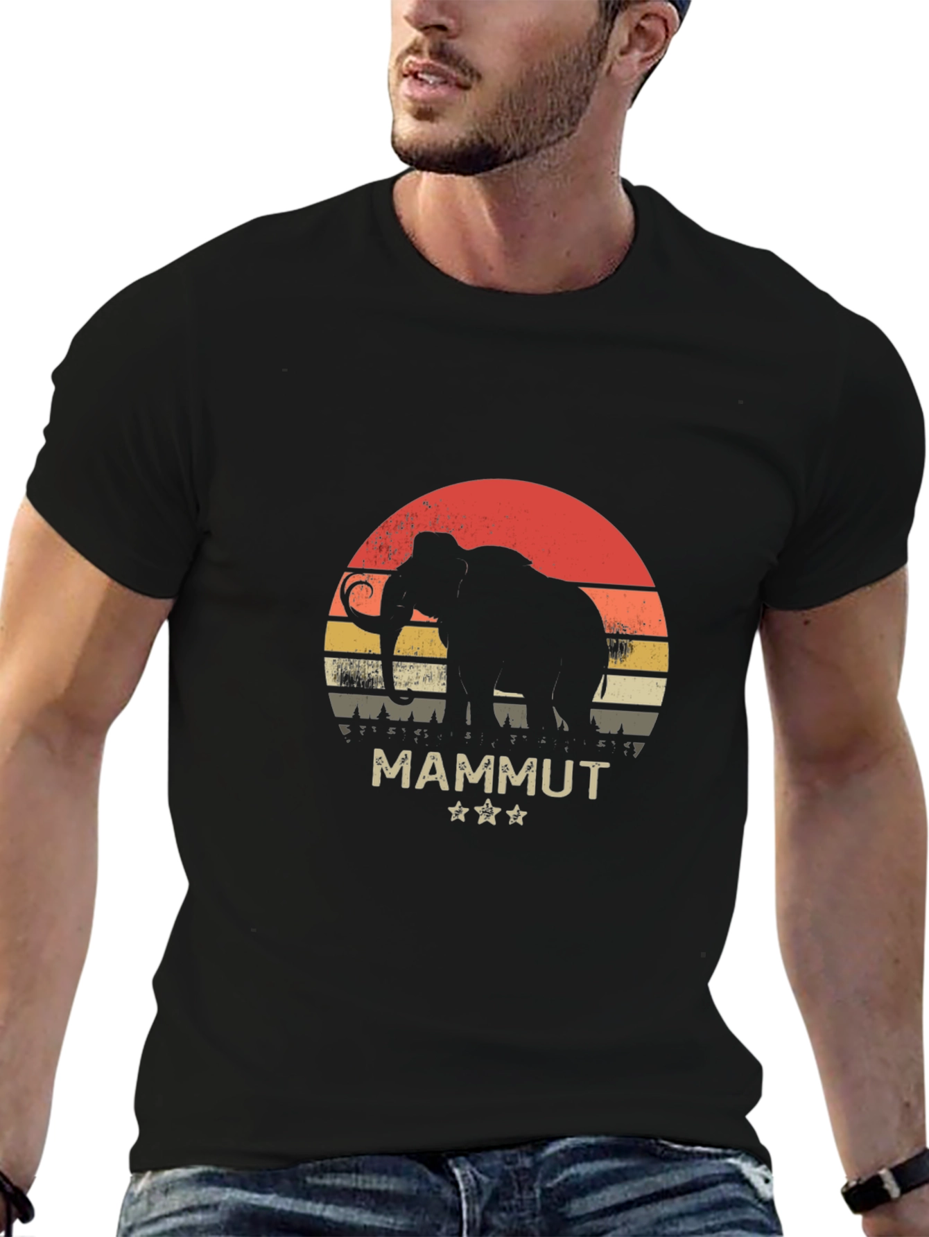Mammut T-Shirt Retro Elephant Graphic
