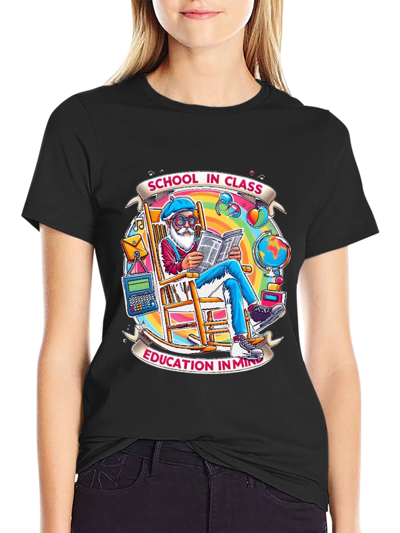 School in Class Graphic T-Shirt