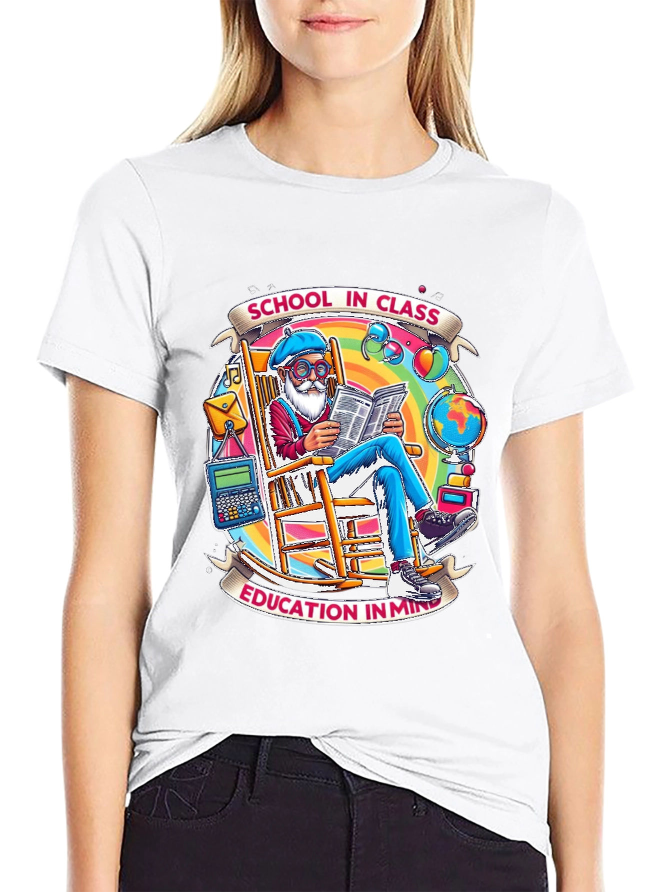 School in Class Graphic T-Shirt