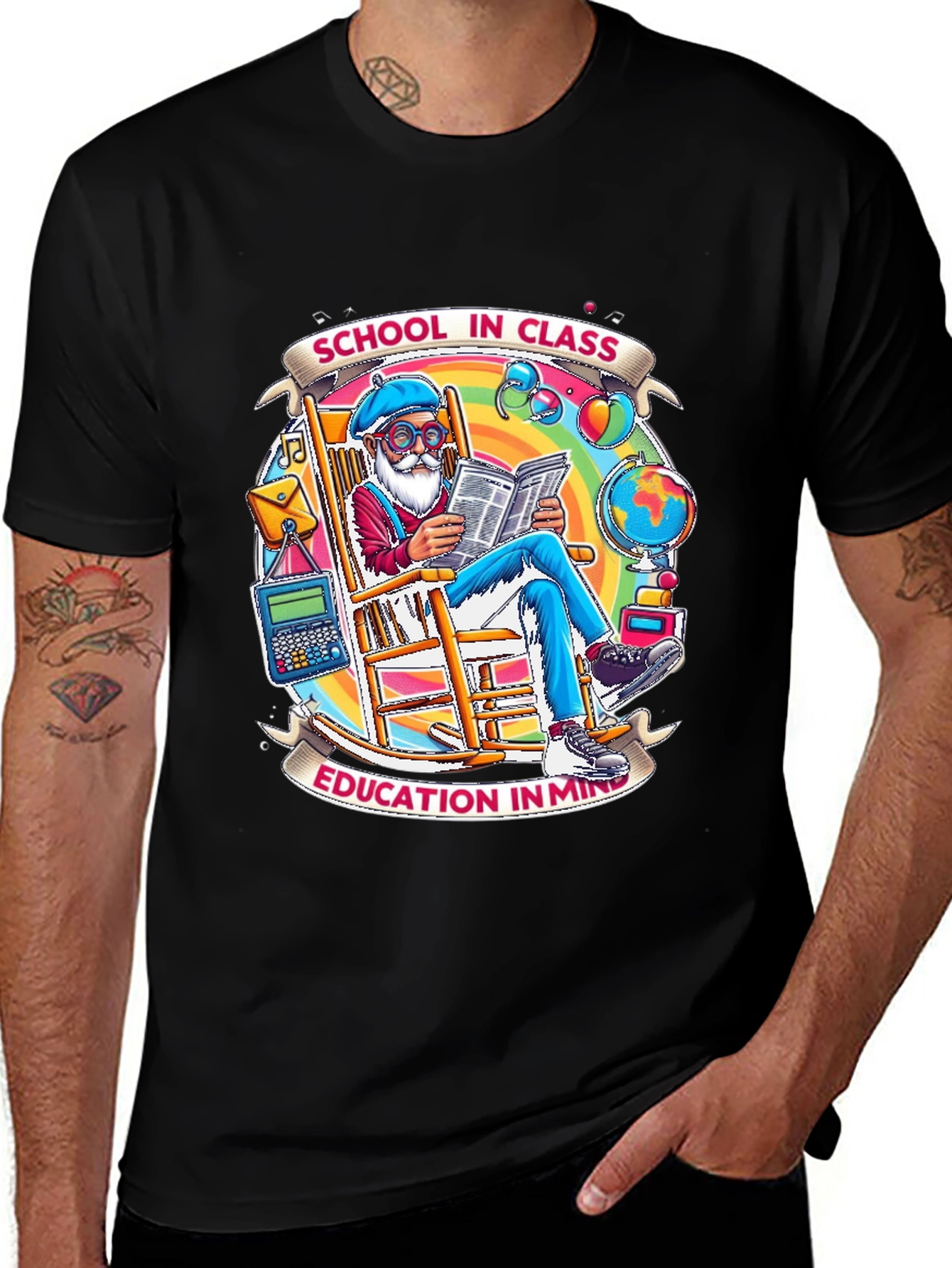School in Class Graphic T-Shirt