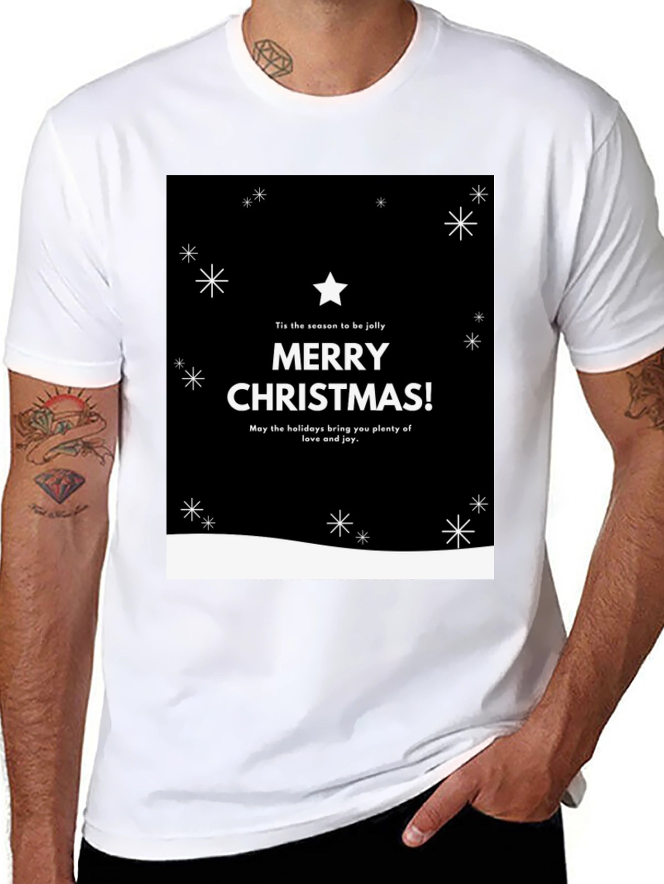 Merry Christmas T-Shirt Holiday Graphic Tee
