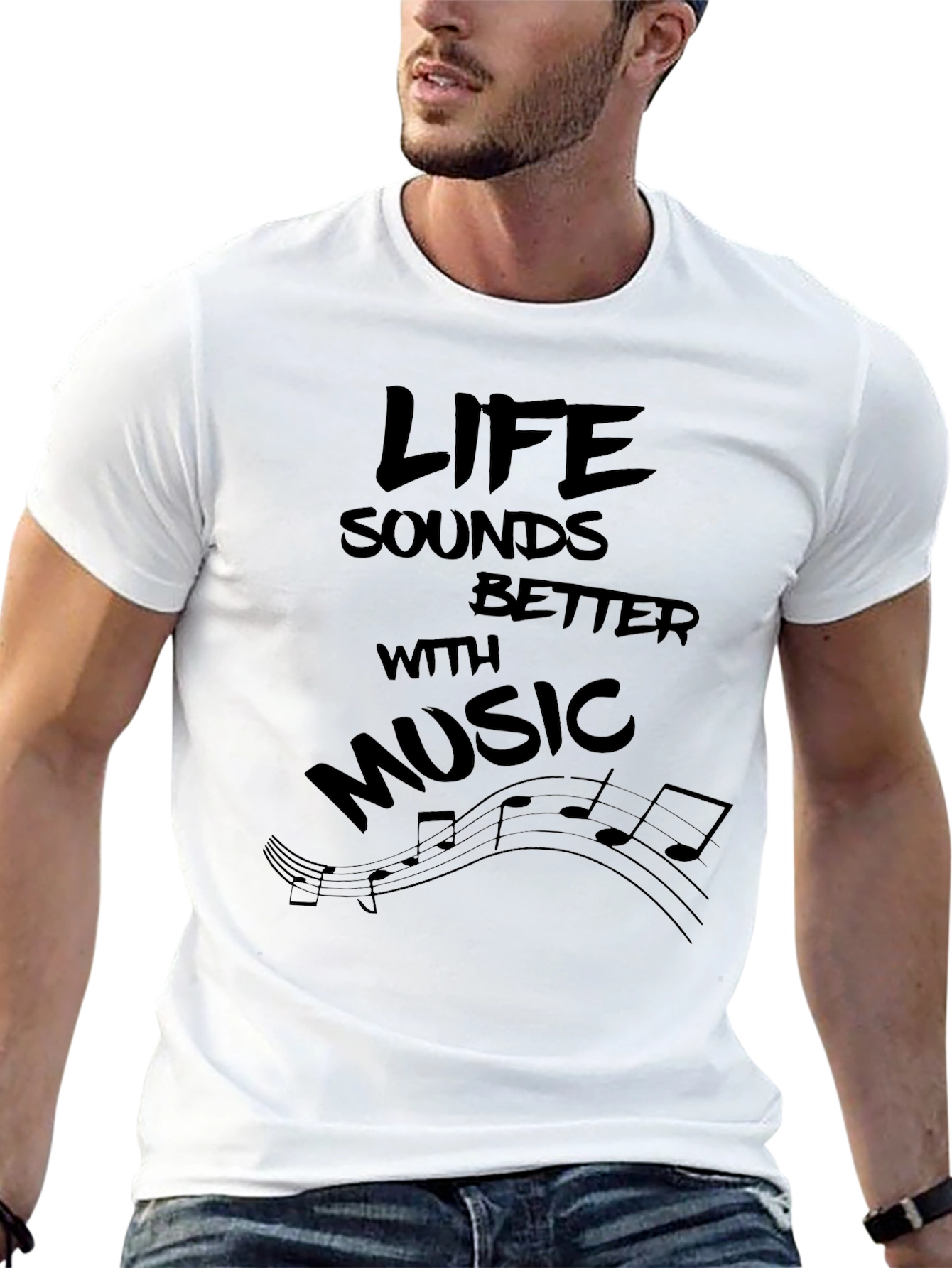 Life Sounds Better With Music T-Shirt