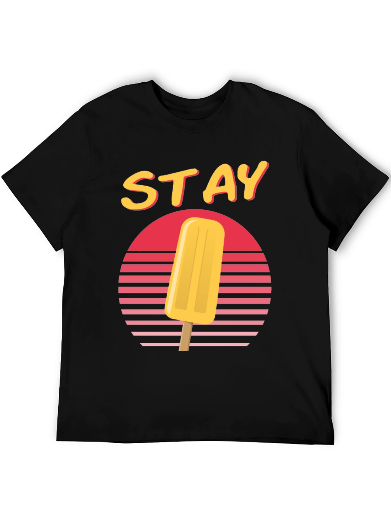 Retro Sunset Popsicle T-Shirt - Stay Cool