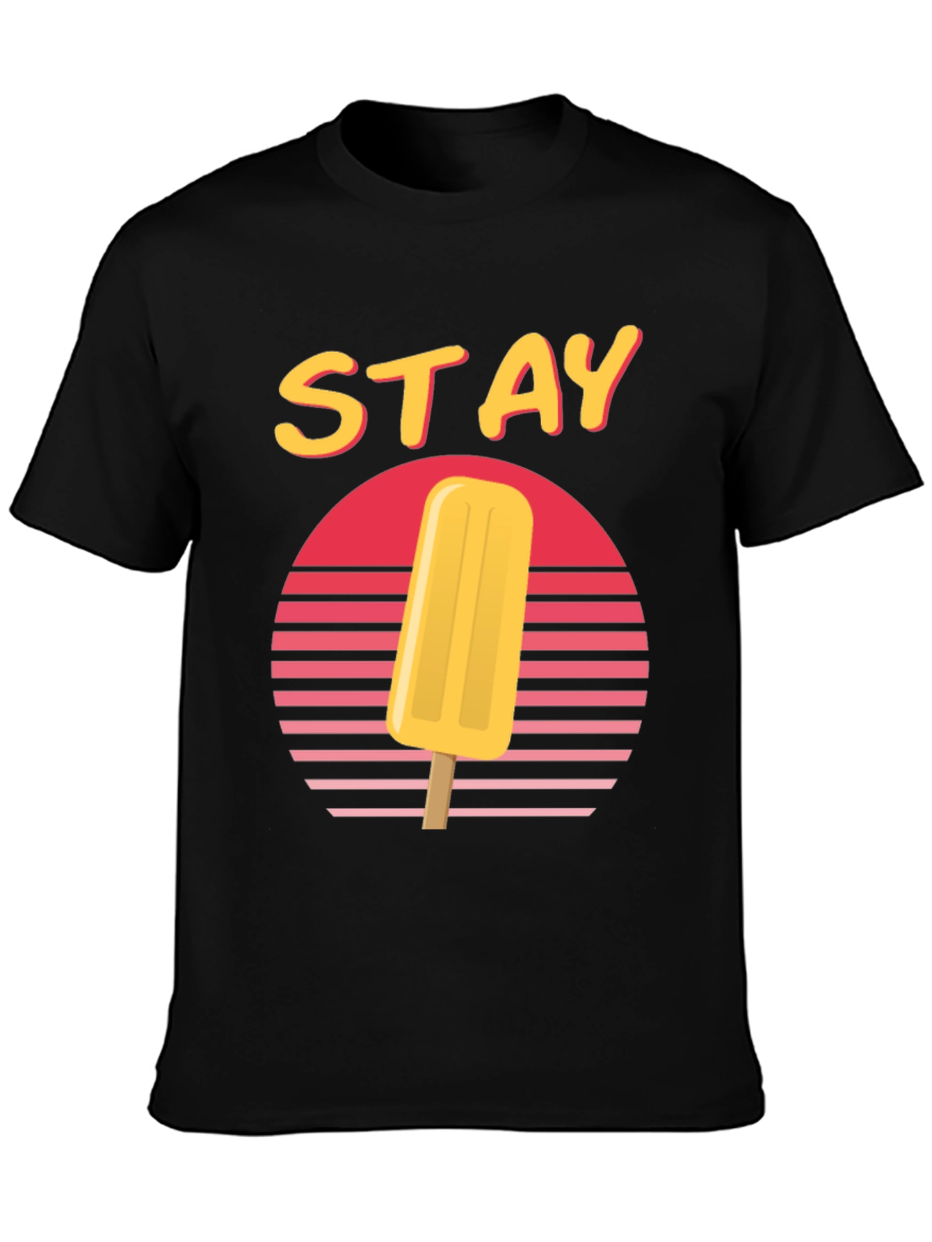 Retro Sunset Popsicle T-Shirt - Stay Cool