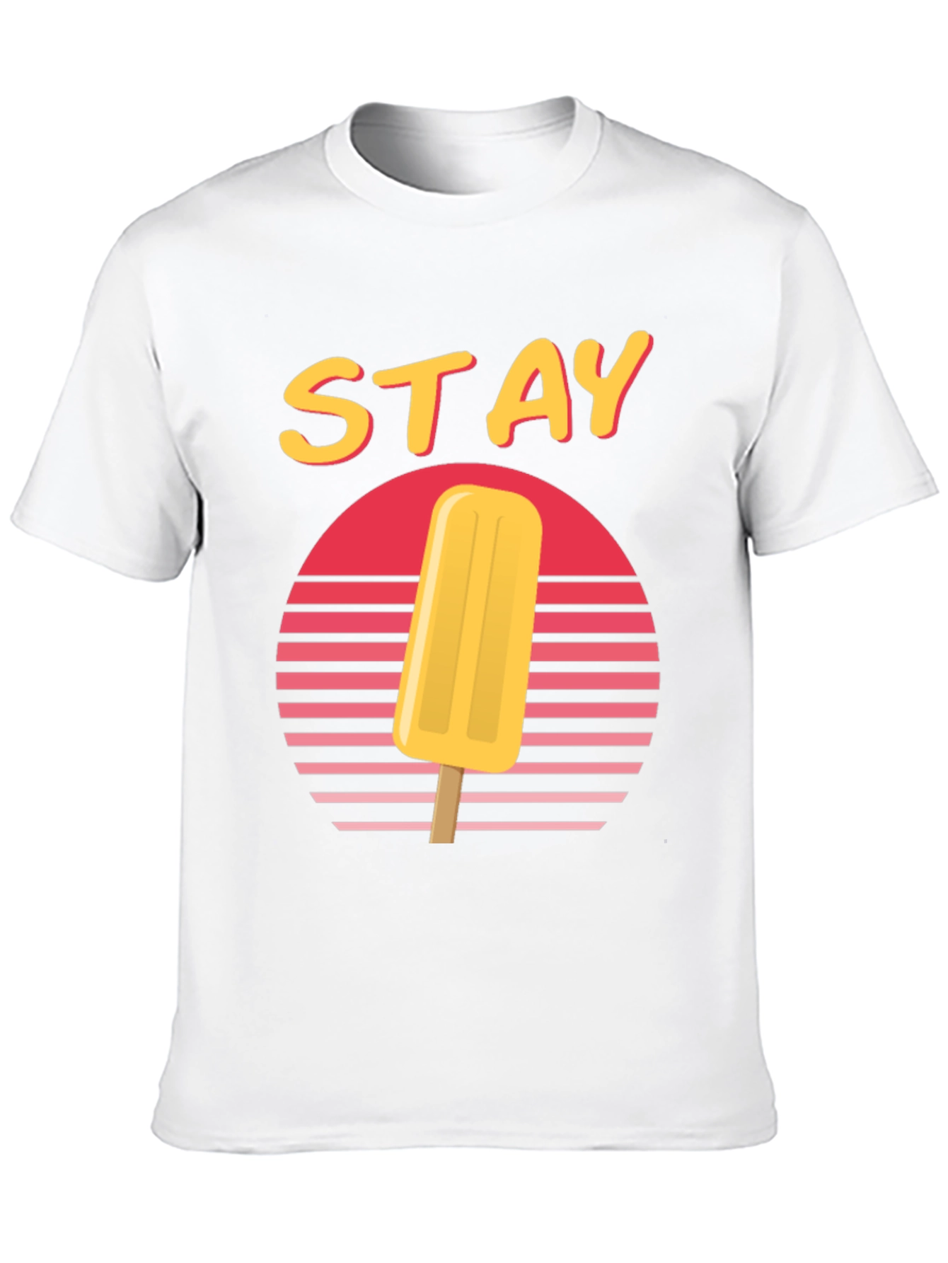 Retro Sunset Popsicle T-Shirt - Stay Cool