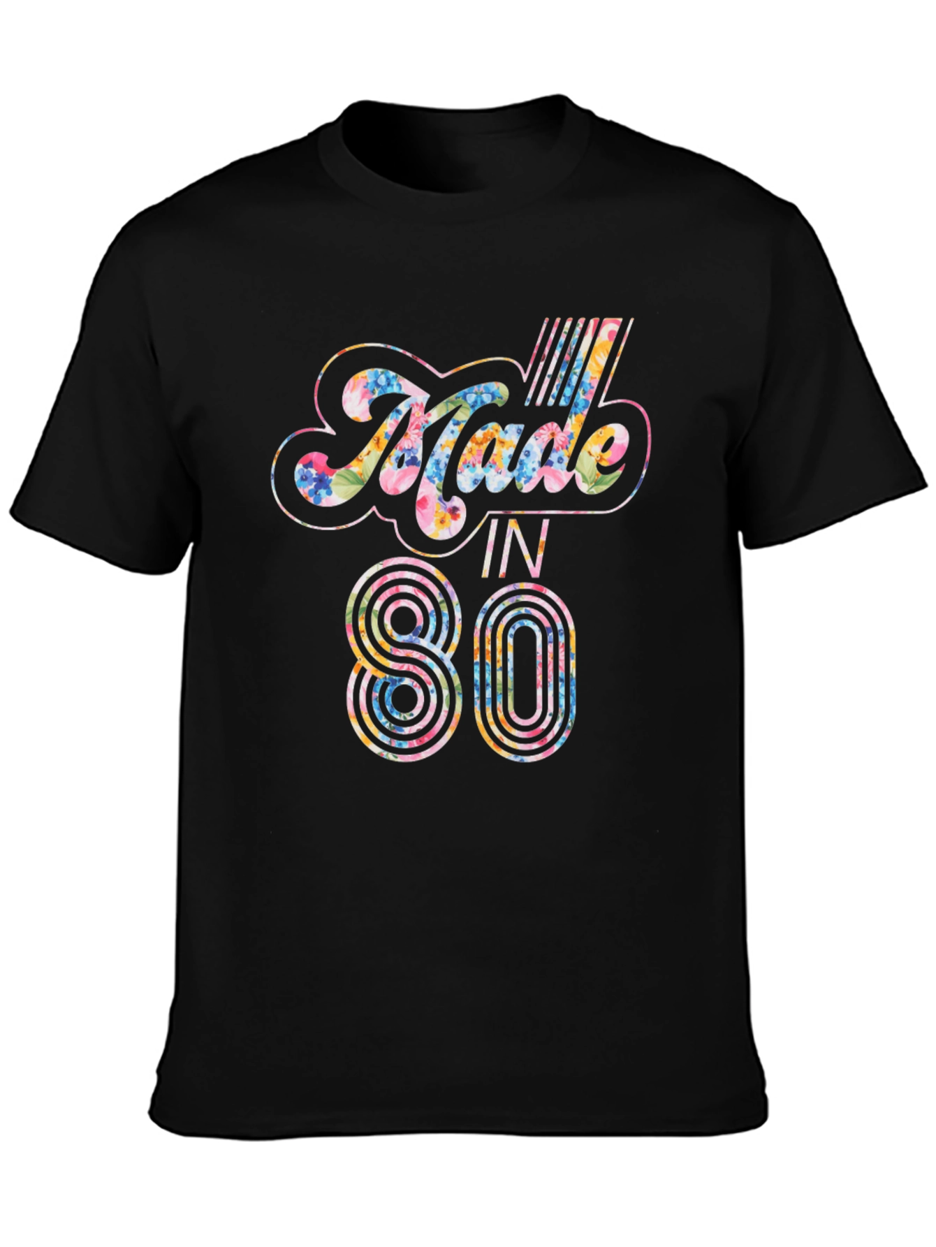 Made in 1980 Floral Print T-Shirt
