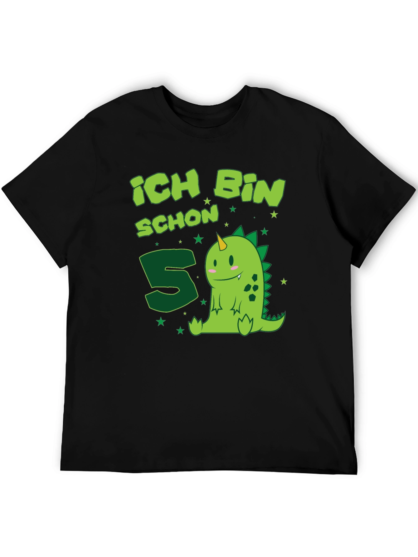 Ich Bin Schon 5 Birthday Dino T-Shirt