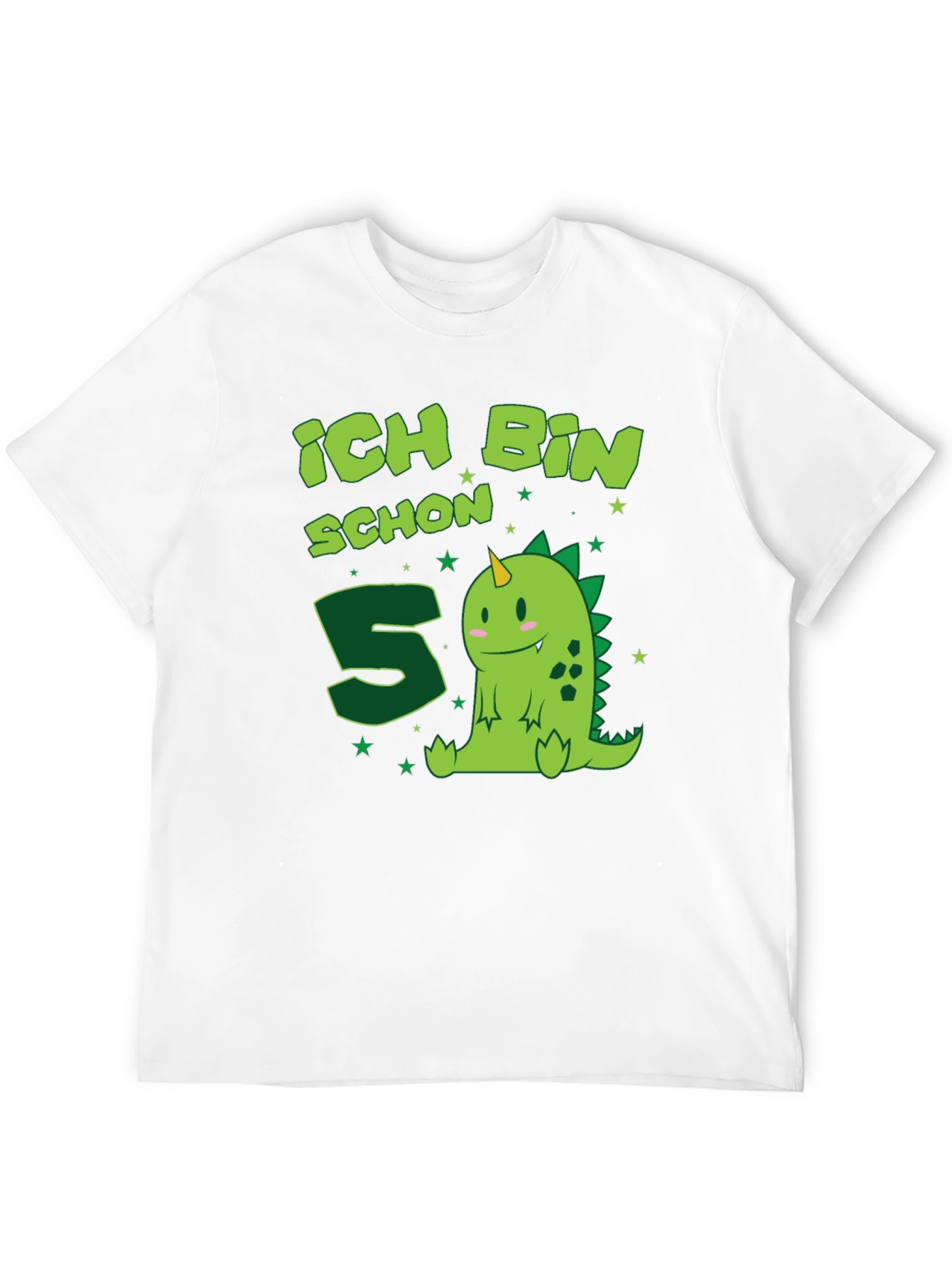 Ich Bin Schon 5 Birthday Dino T-Shirt