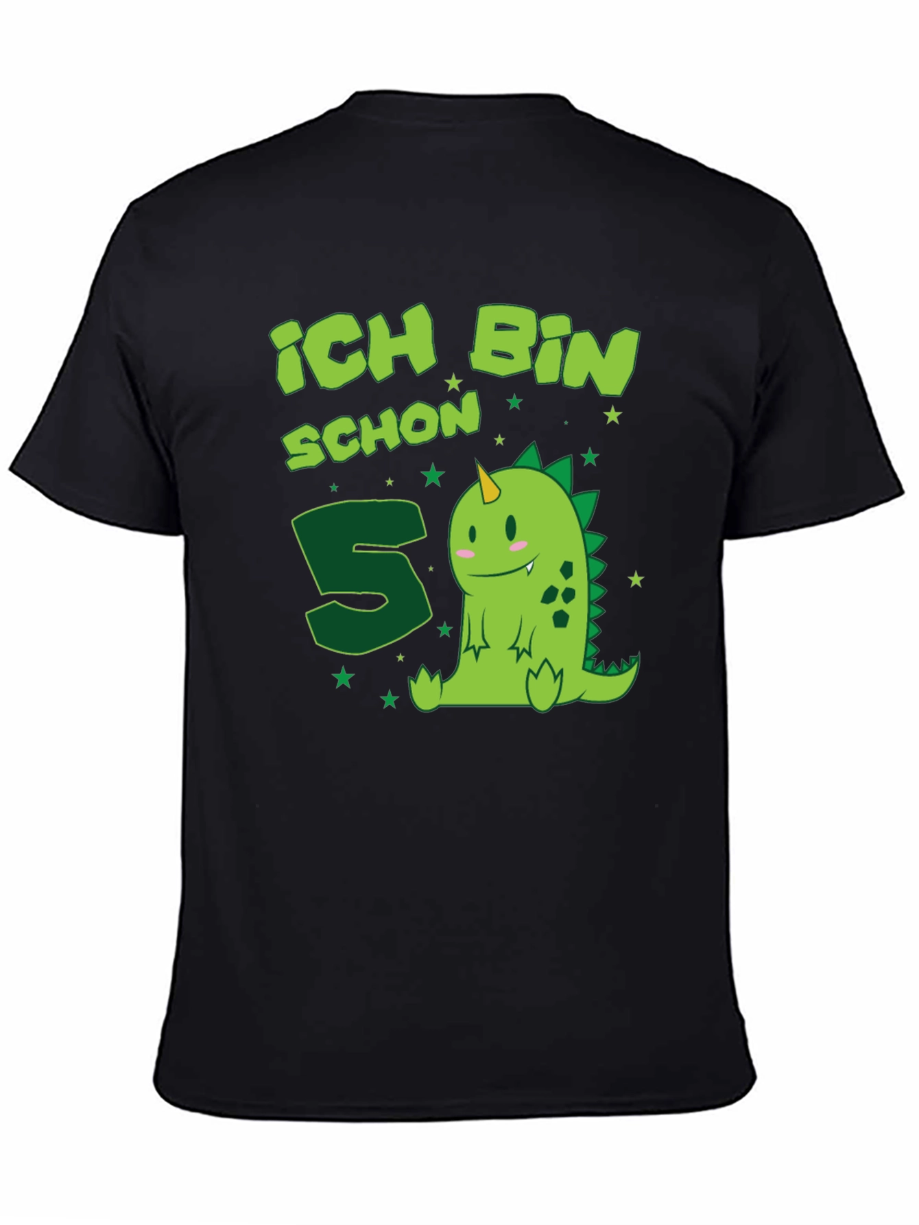 Ich Bin Schon 5 Birthday Dino T-Shirt