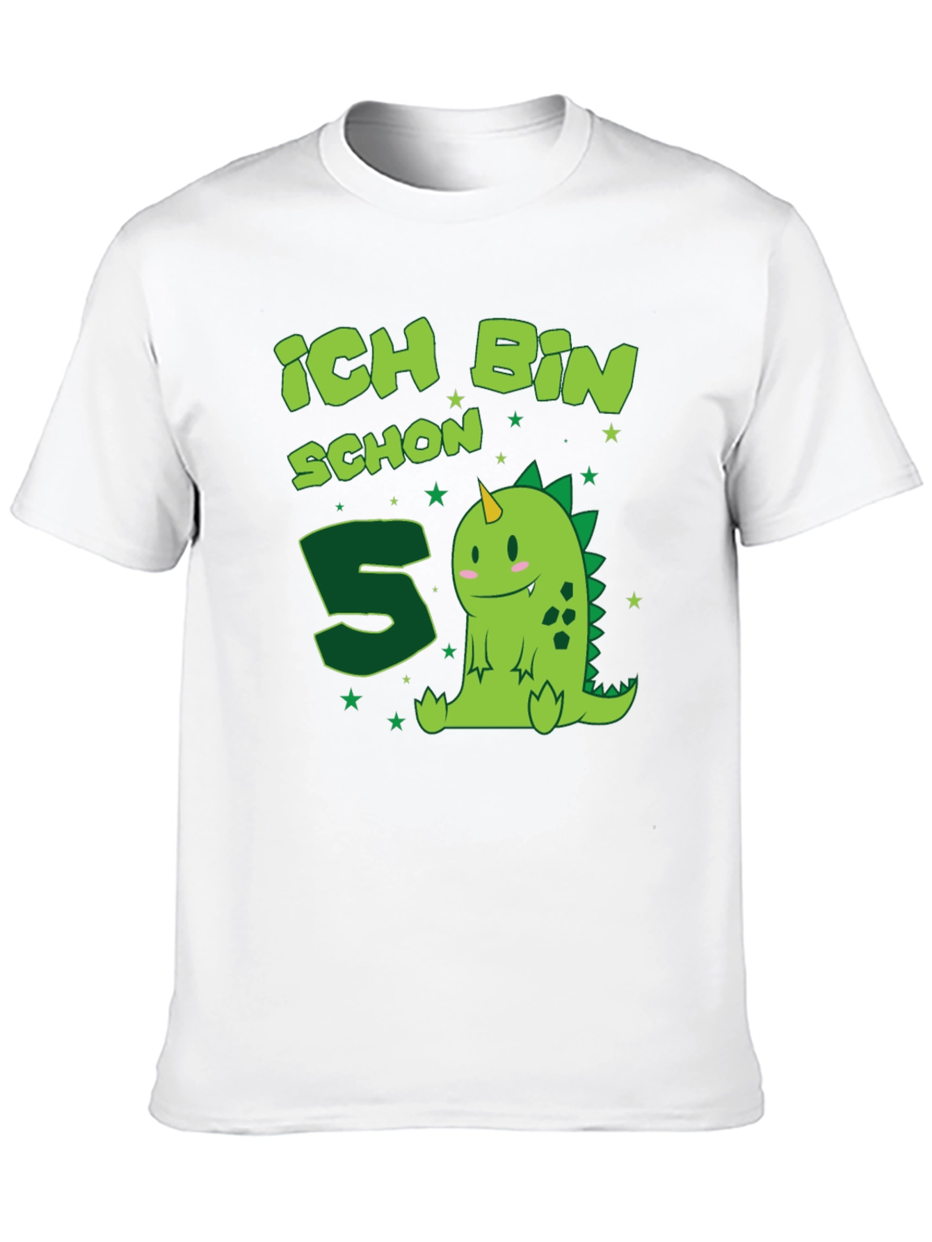 Ich Bin Schon 5 Birthday Dino T-Shirt