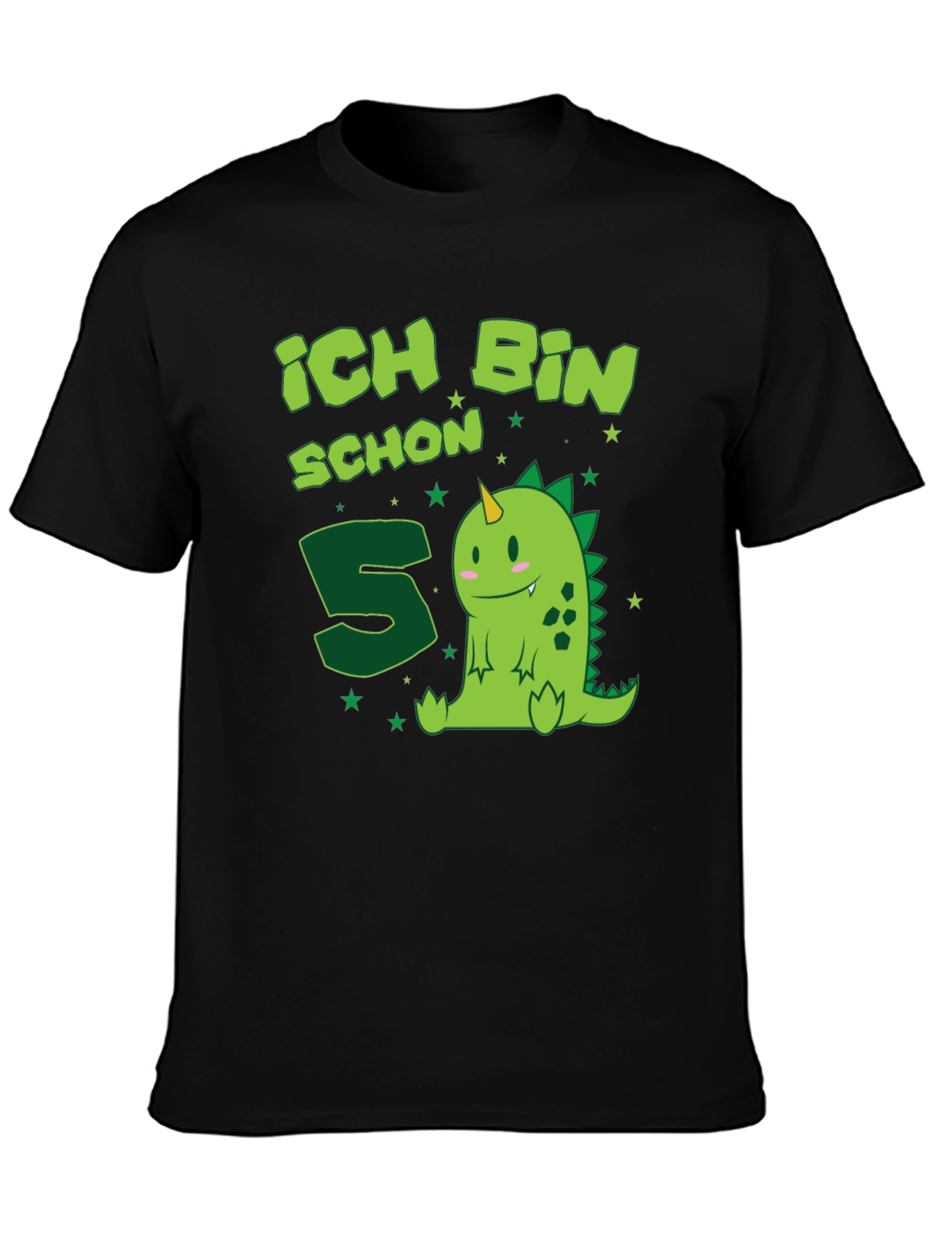 Ich Bin Schon 5 Birthday Dino T-Shirt