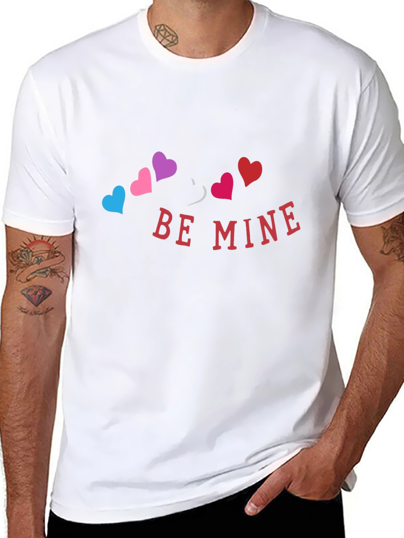 Be Mine Heart T-Shirt - Valentines Day Love Tee