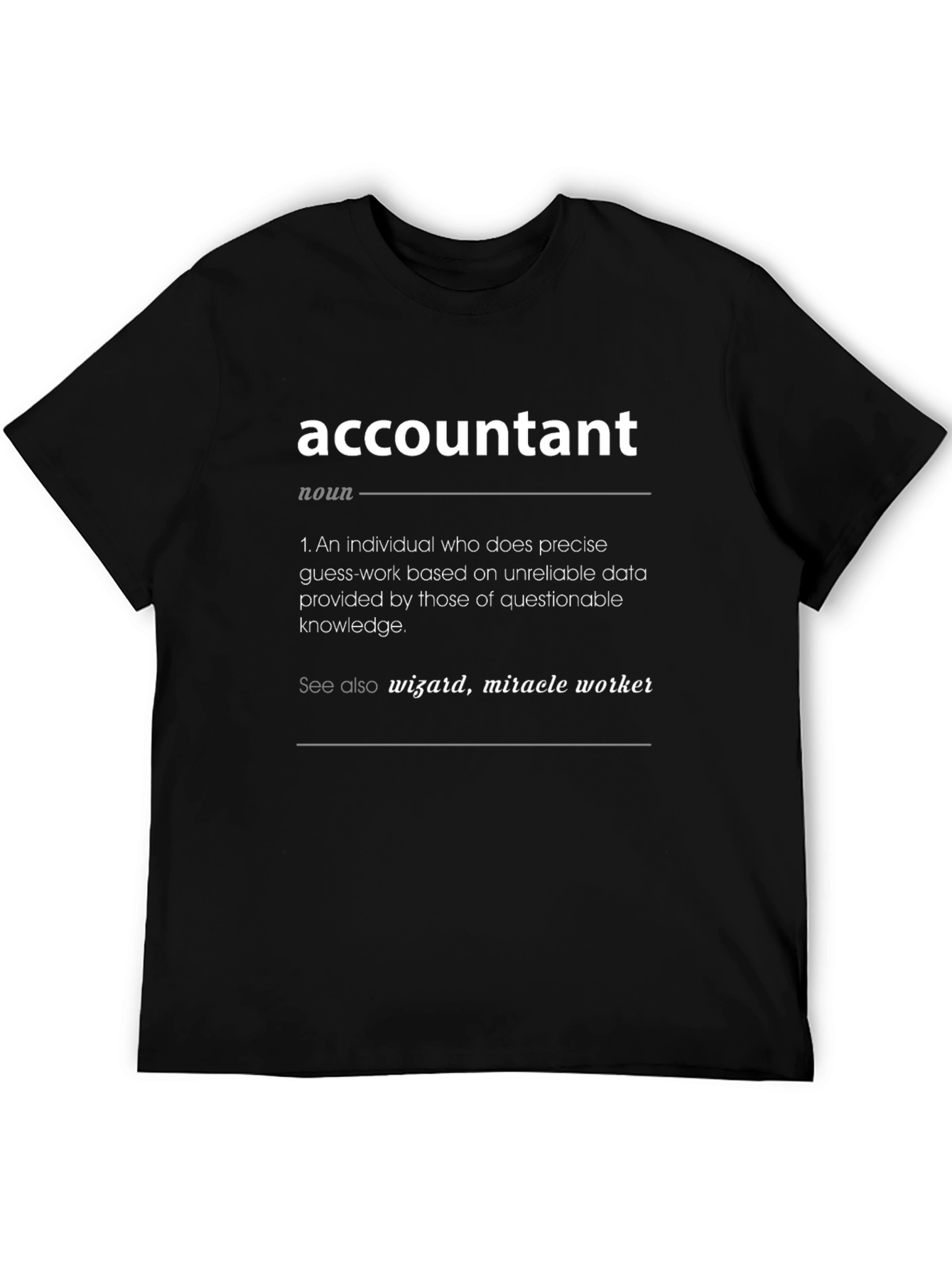 Accountant Definition T-Shirt - Funny Job Gift