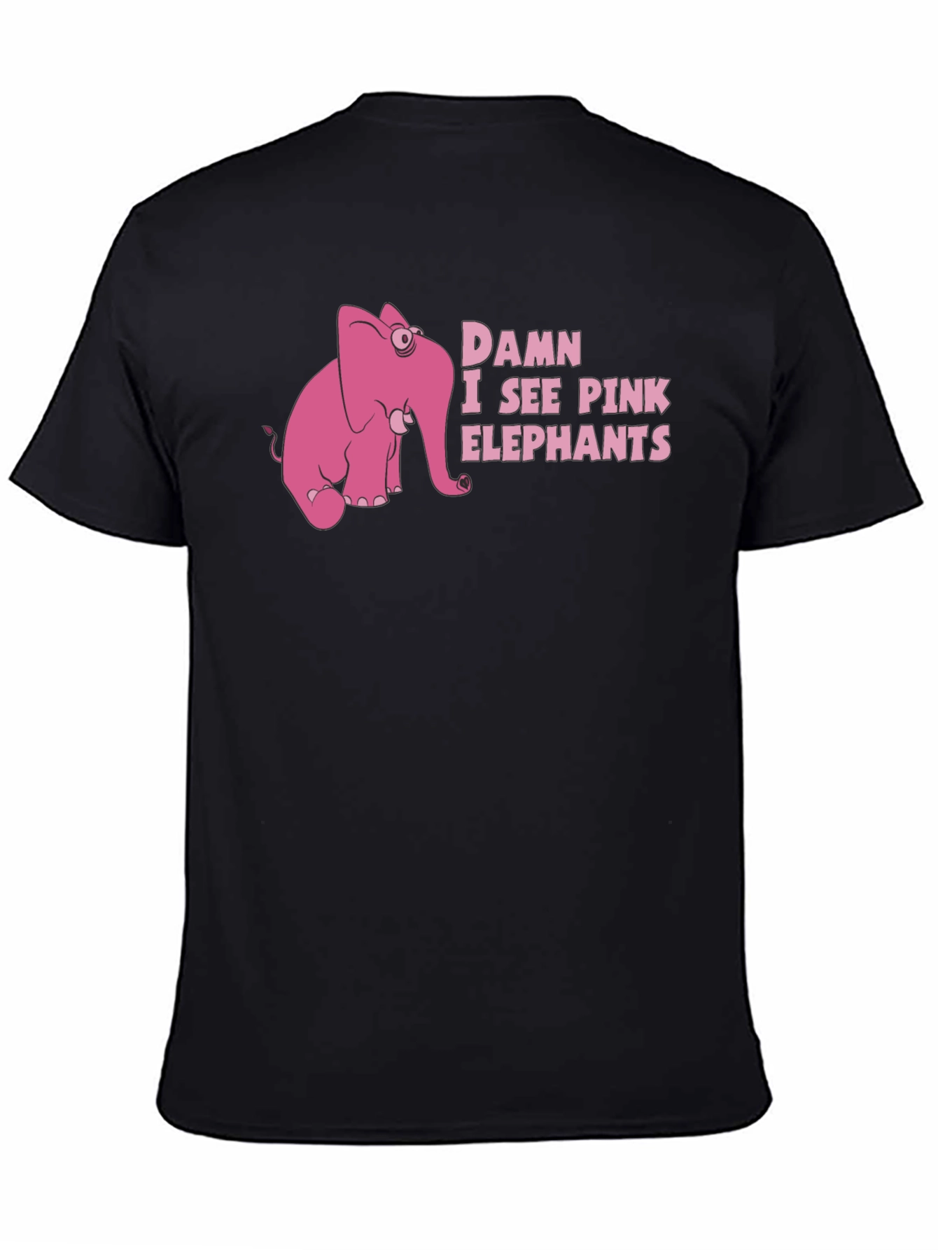 Damn I See Pink Elephants Graphic T-Shirt