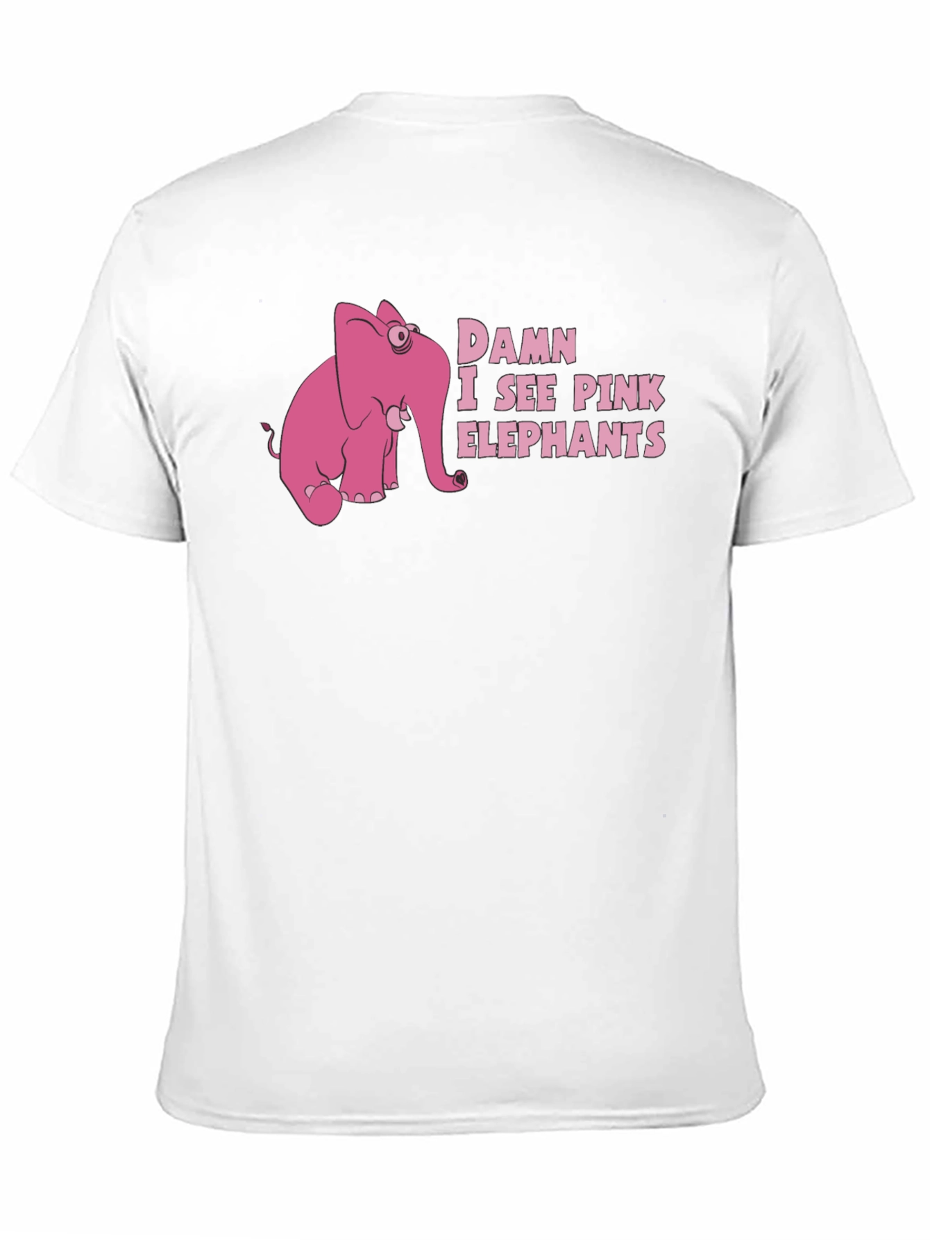 Damn I See Pink Elephants Graphic T-Shirt