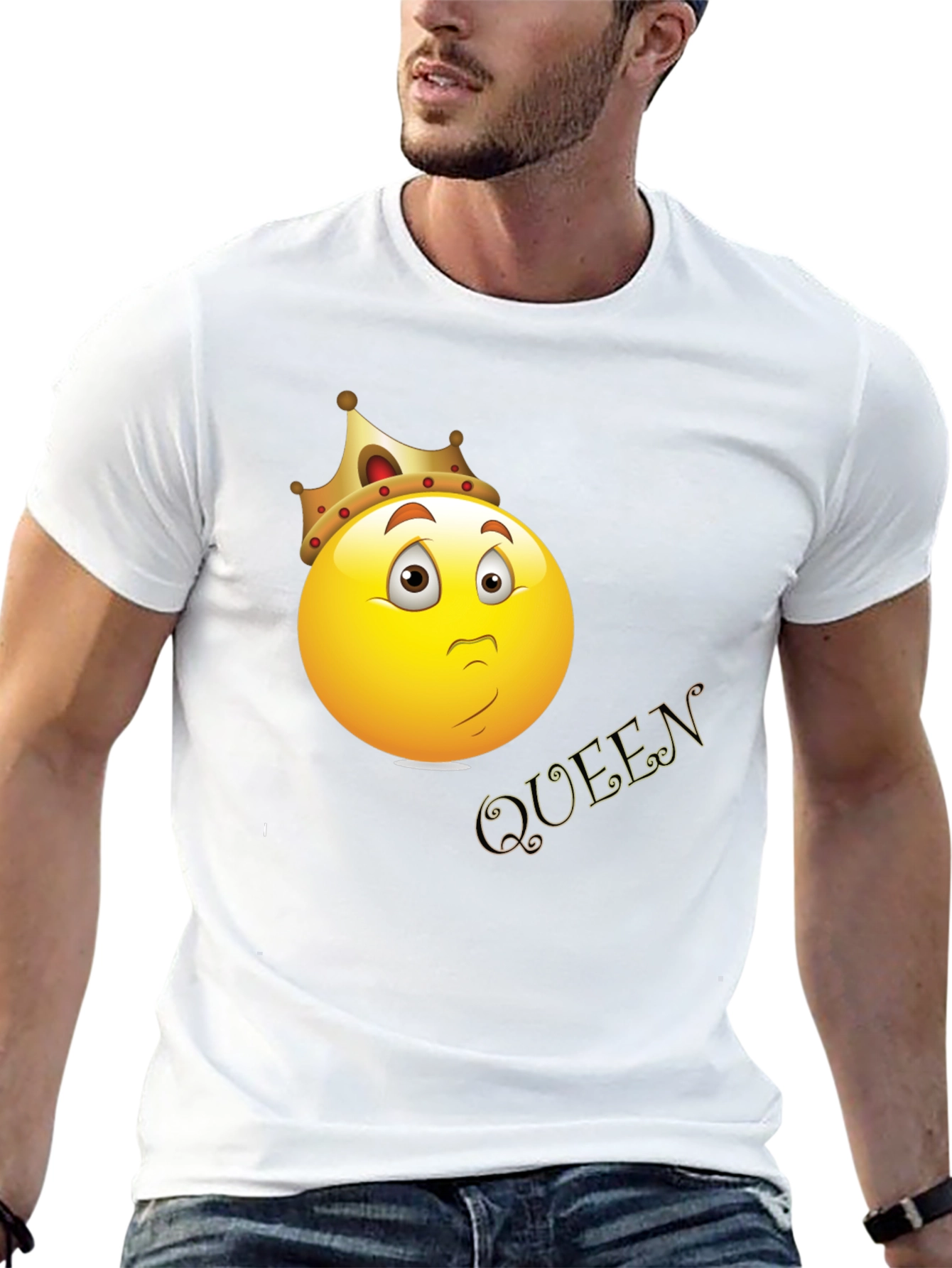 Queen Emoji Graphic T-Shirt