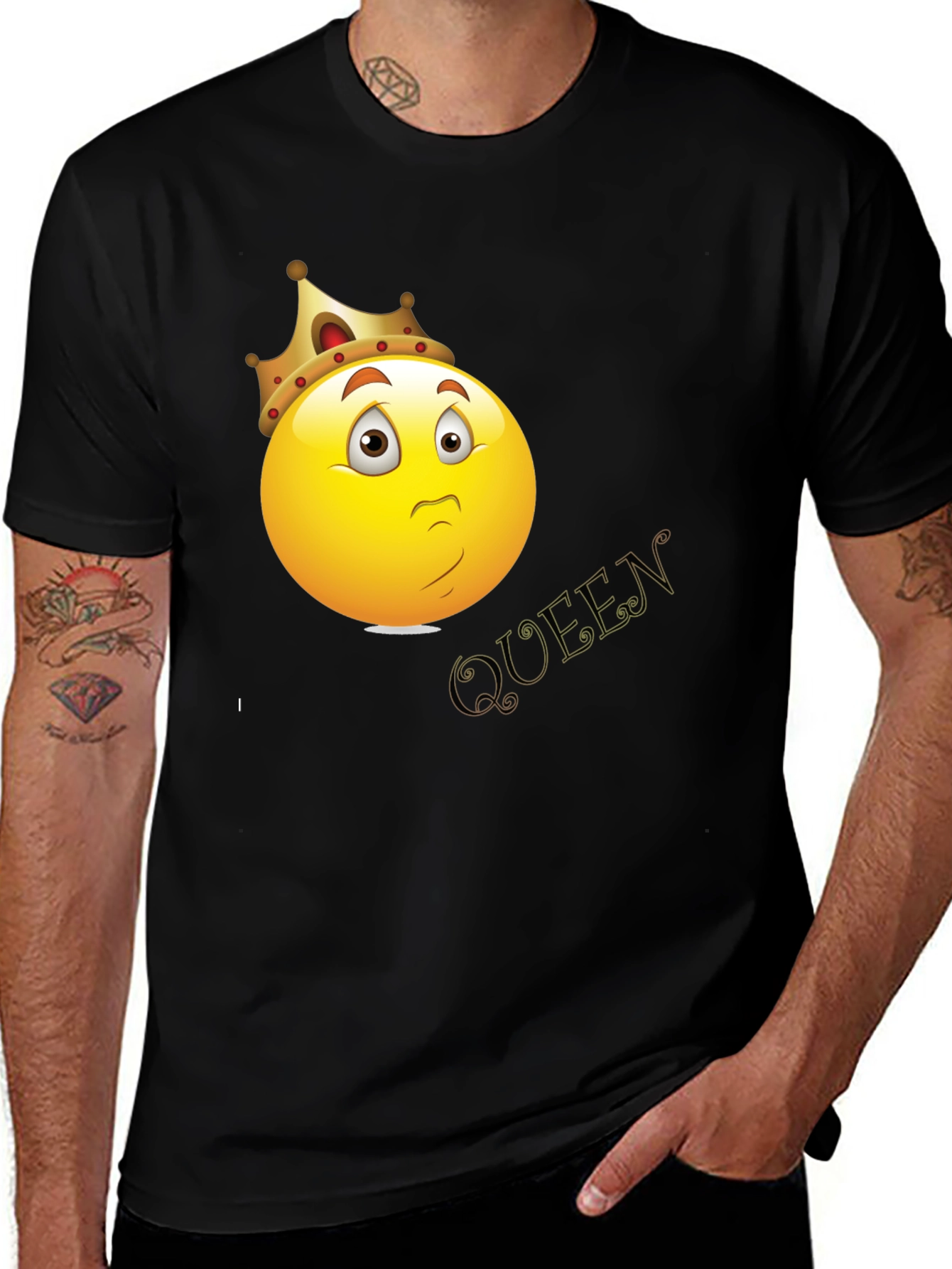 Queen Emoji Graphic T-Shirt