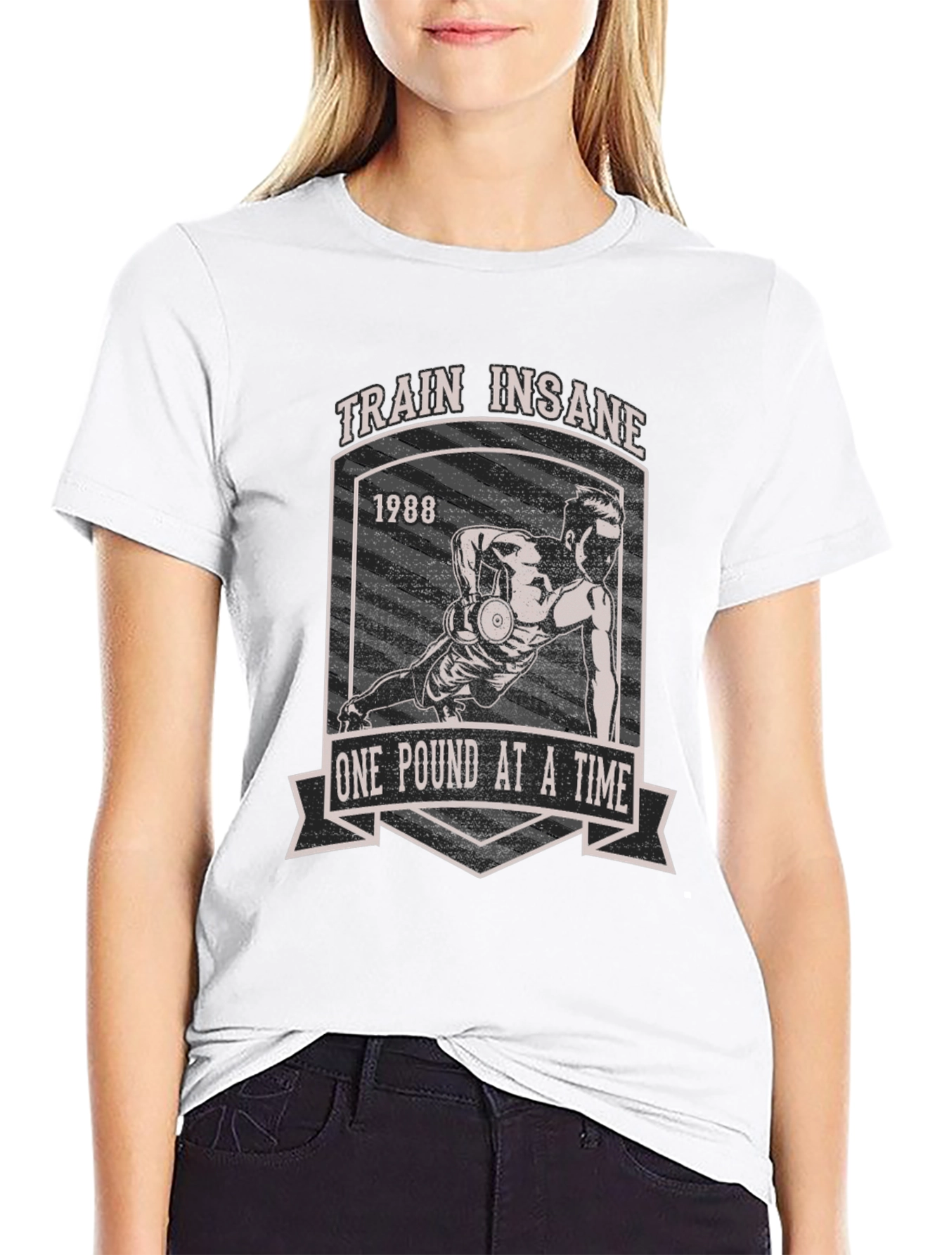 Train Insane T-Shirt 1988 Gym Workout Tee