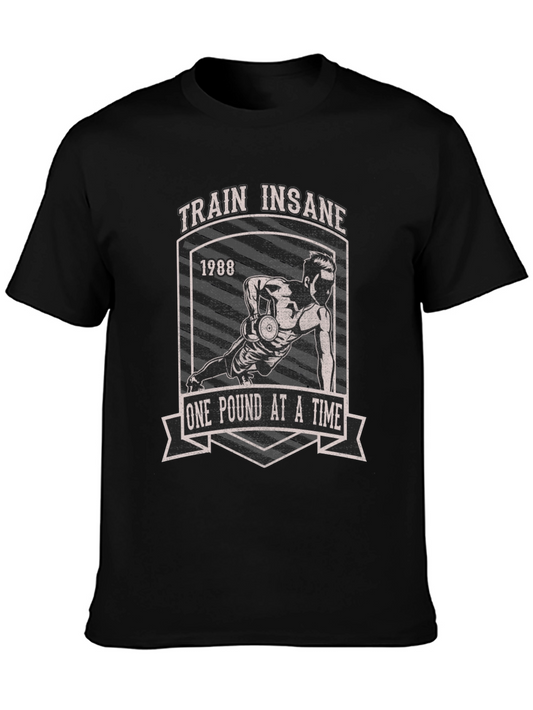 Train Insane T-Shirt 1988 Gym Workout Tee