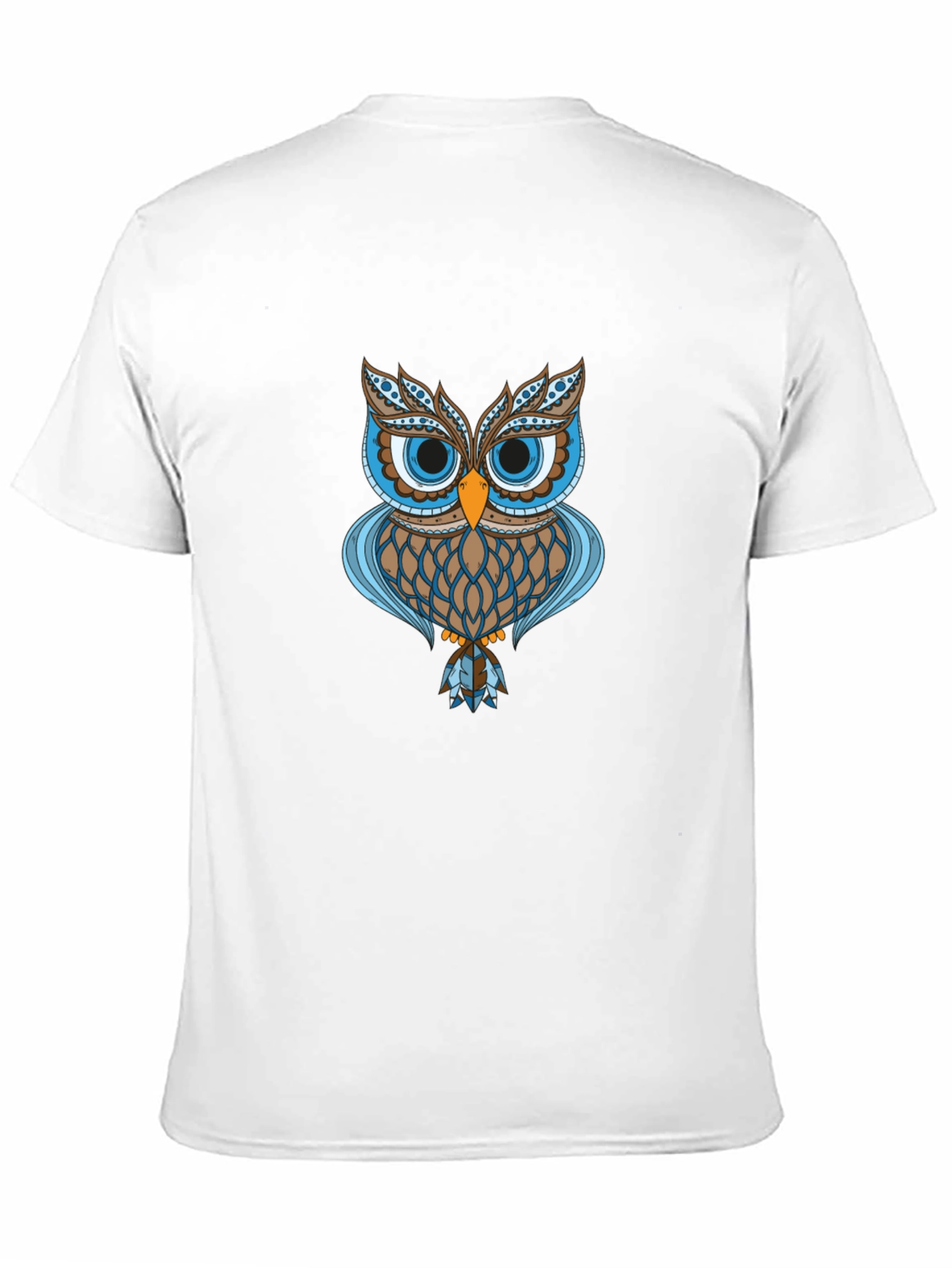 Owl Graphic Print Black T-Shirt