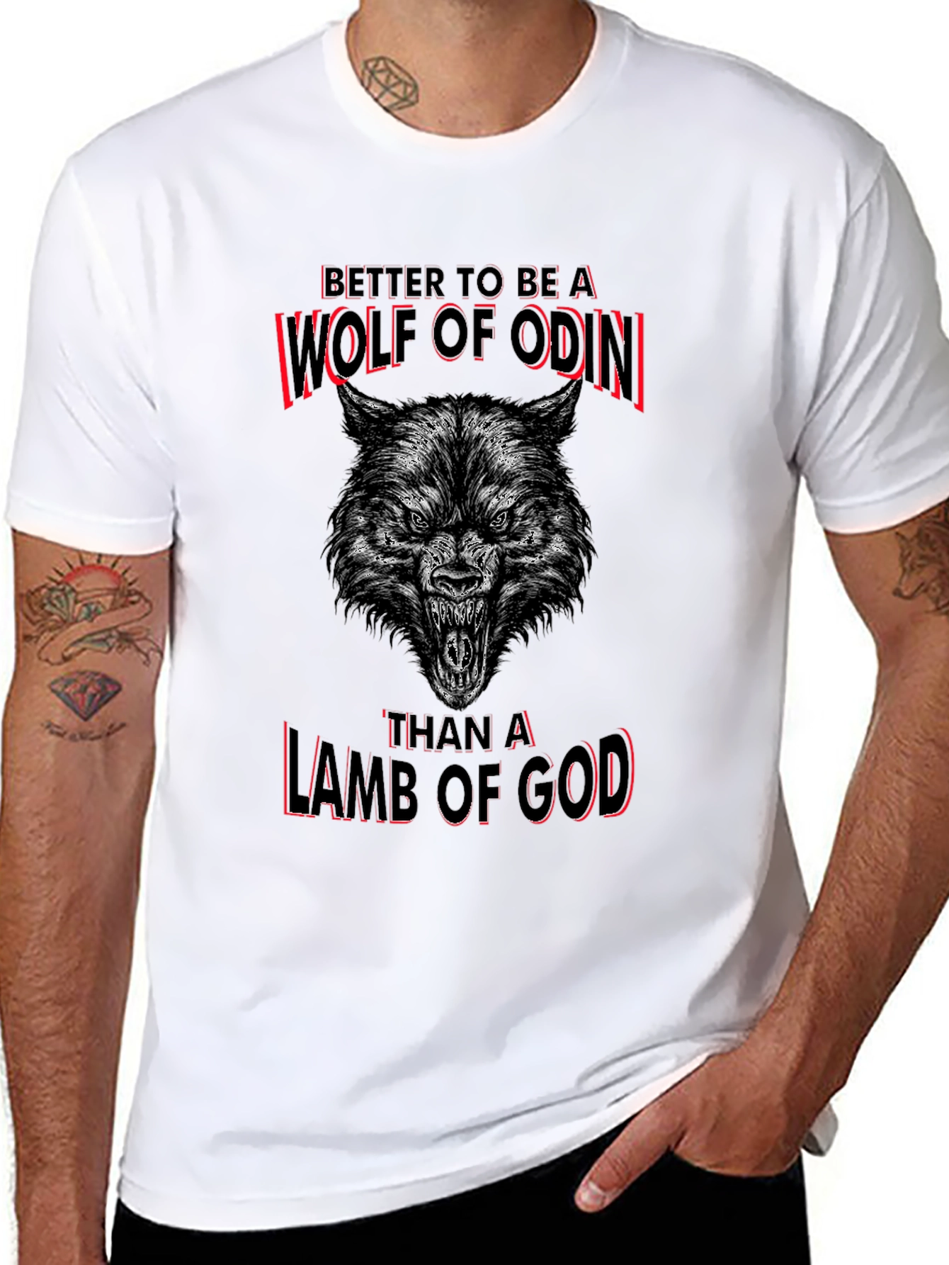 Wolf of Odin T-Shirt - Norse Viking God
