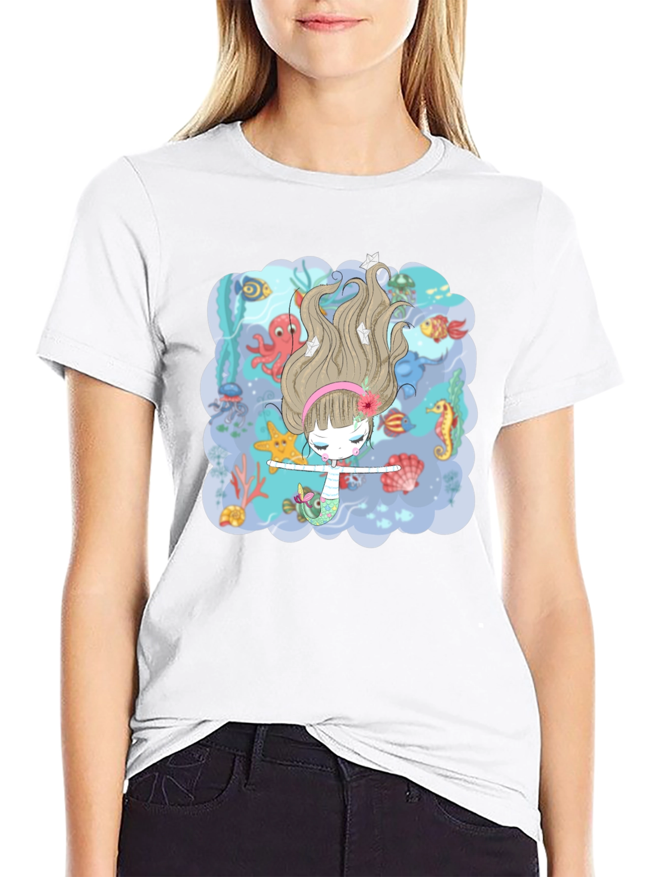 Mermaid T-Shirt - Undersea Adventure Design