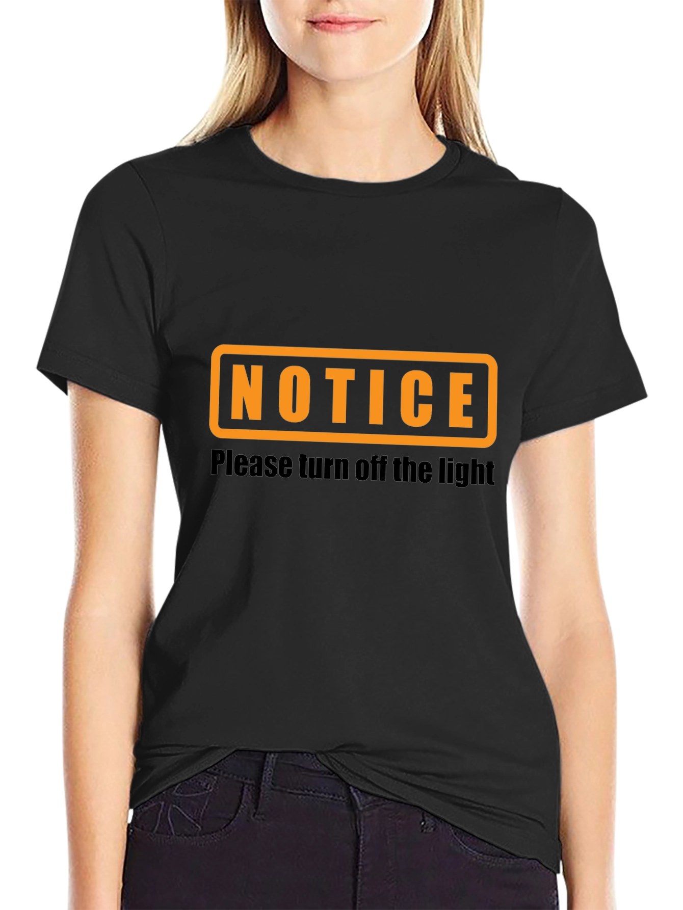 Notice - Turn Off the Light Graphic T-Shirt