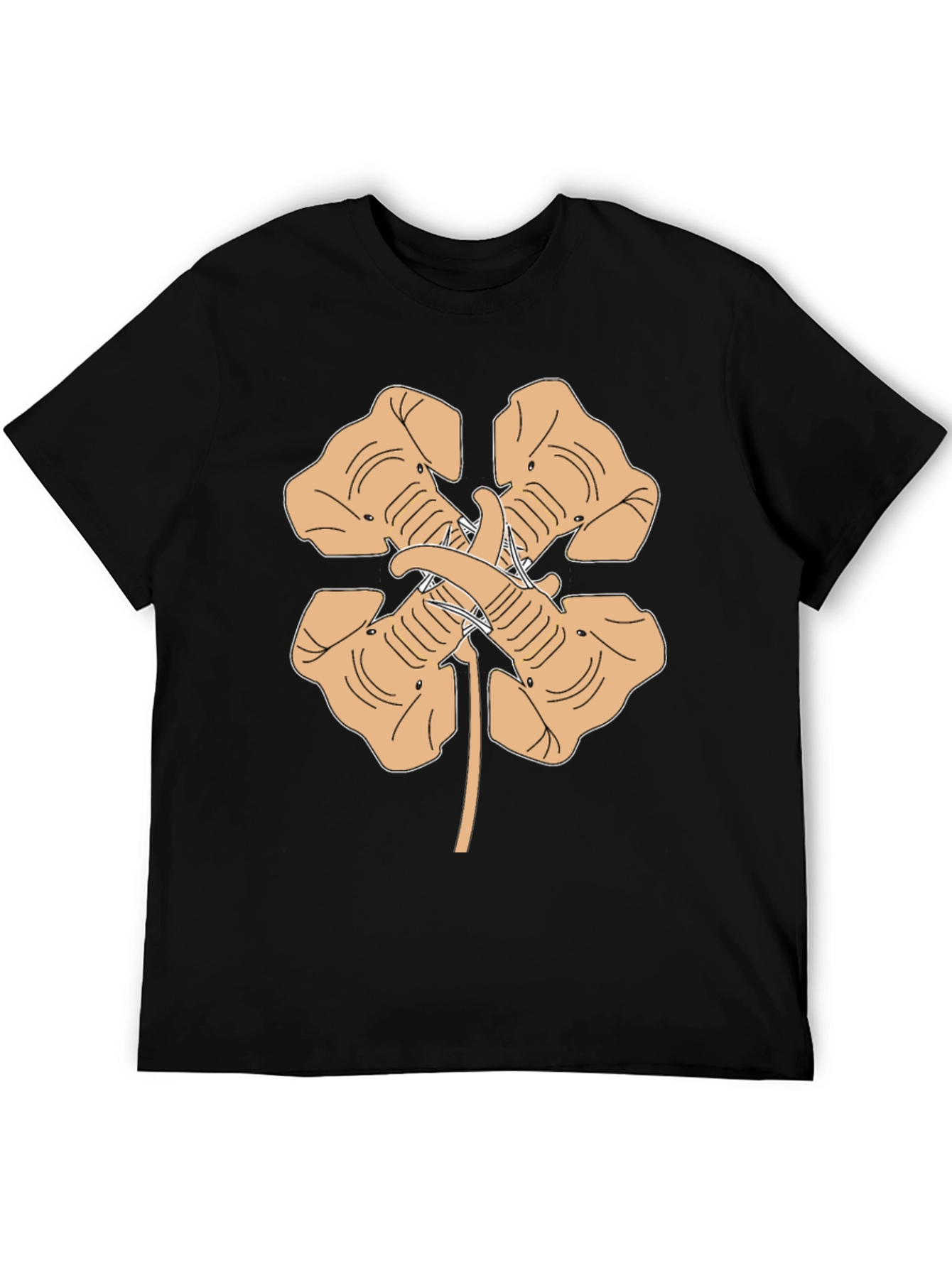 Elephant Four-Leaf Clover Graphic Tee