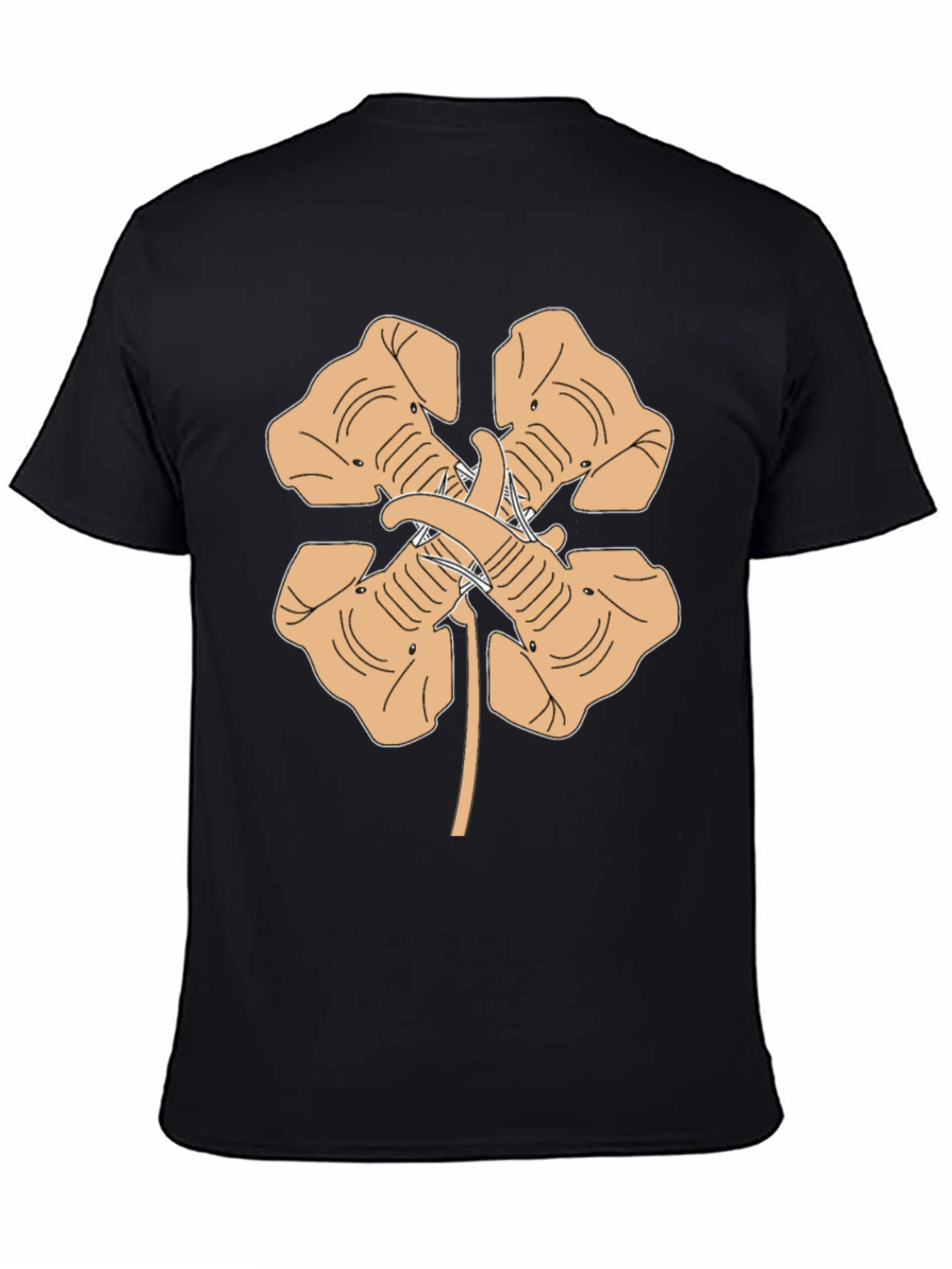 Elephant Four-Leaf Clover Graphic Tee