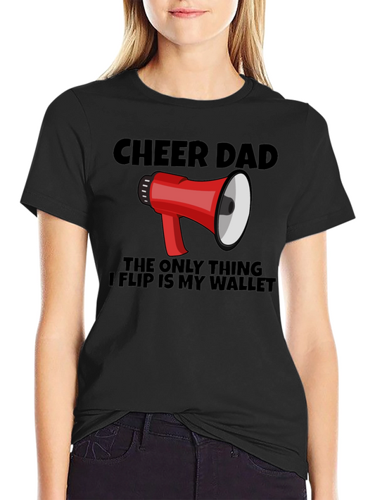 Cheer Dad T-Shirt Funny Cheerleading Dad Gift