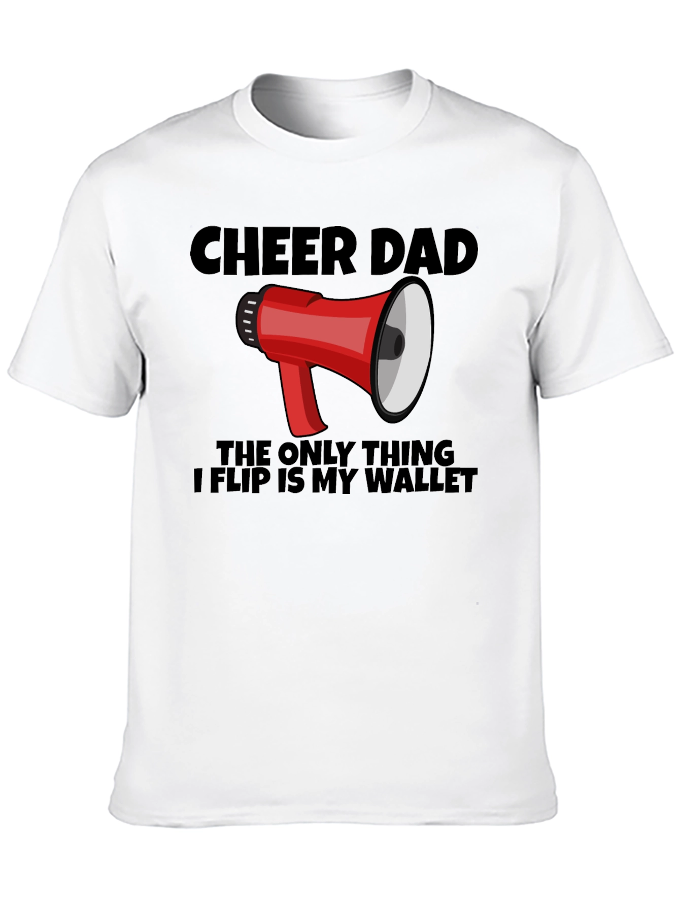 Cheer Dad T-Shirt Funny Cheerleading Dad Gift