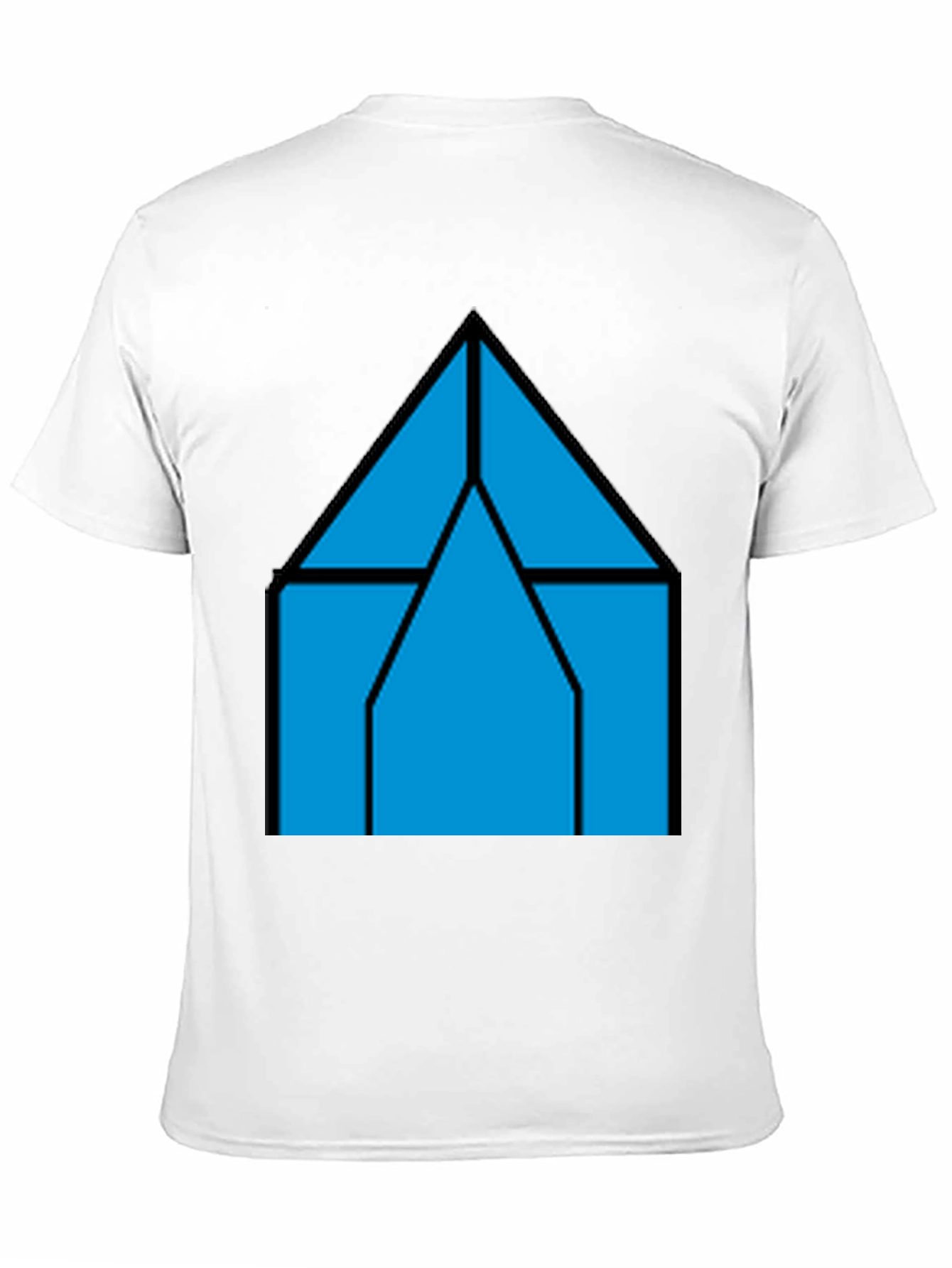 Geometric House T-Shirt - Modern Style