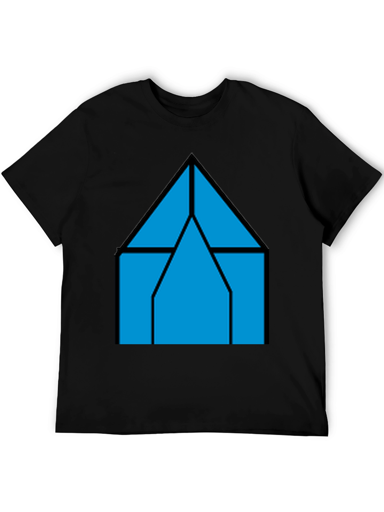 Geometric House T-Shirt - Modern Style