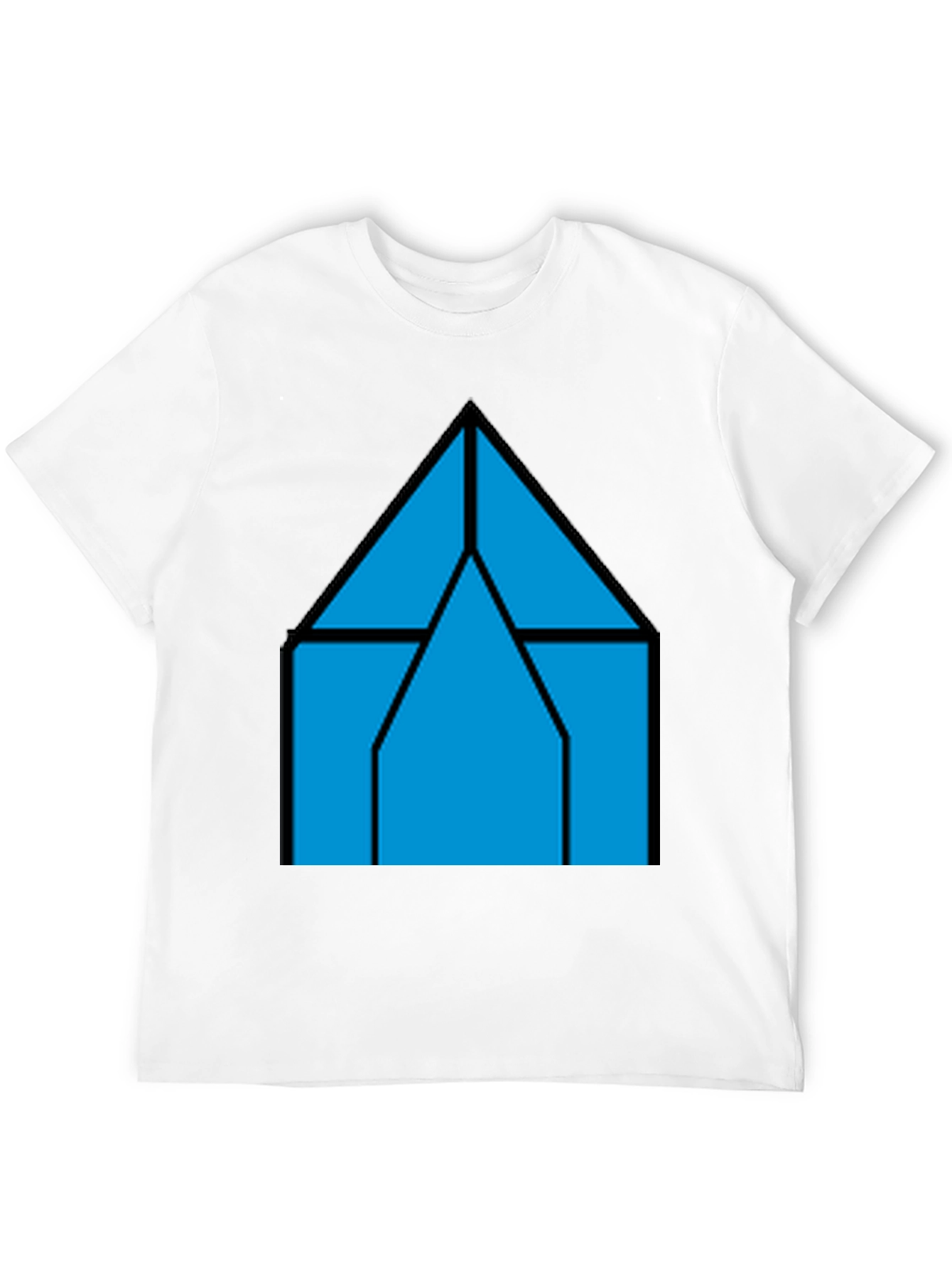 Geometric House T-Shirt - Modern Style
