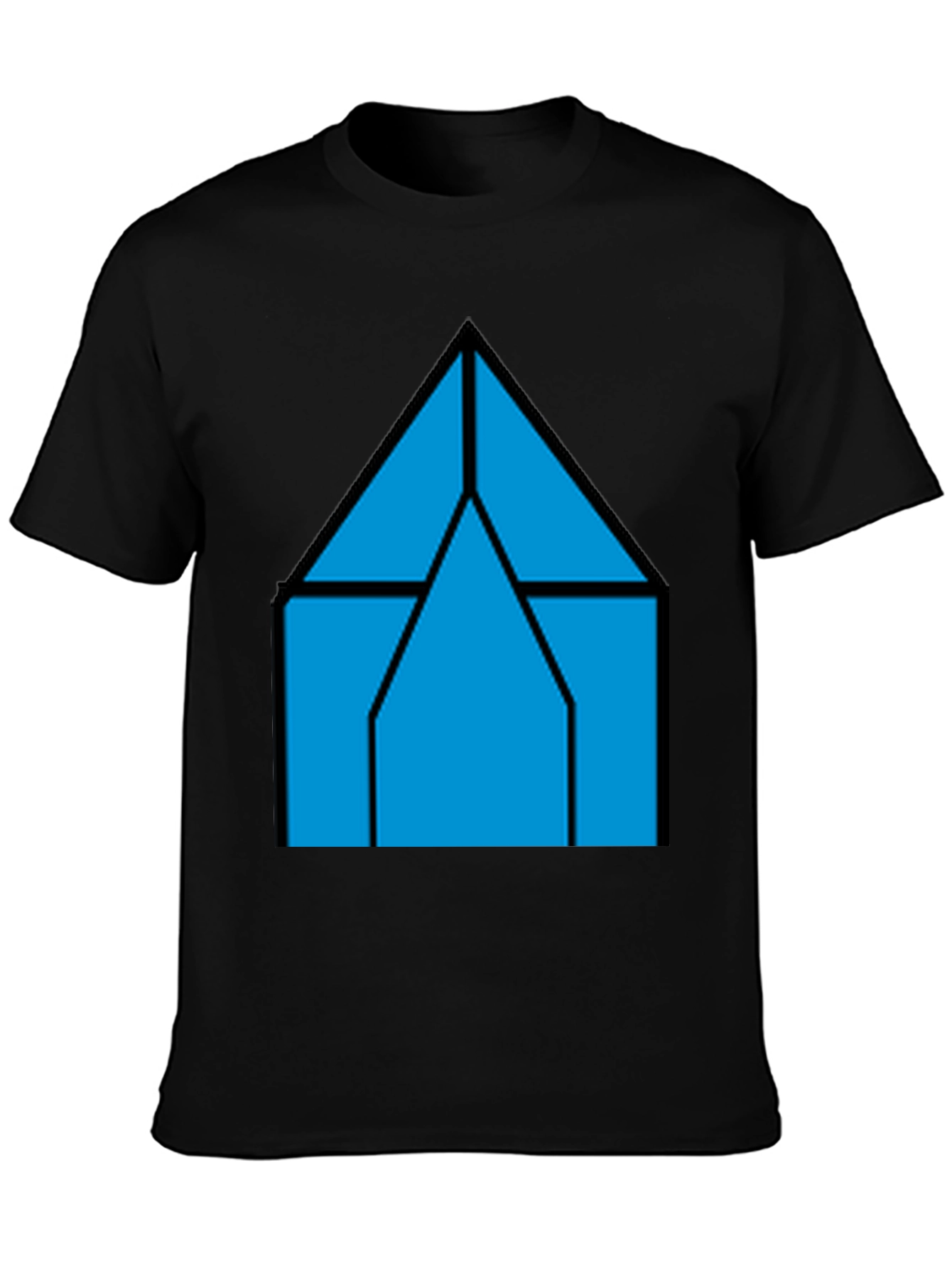 Geometric House T-Shirt - Modern Style